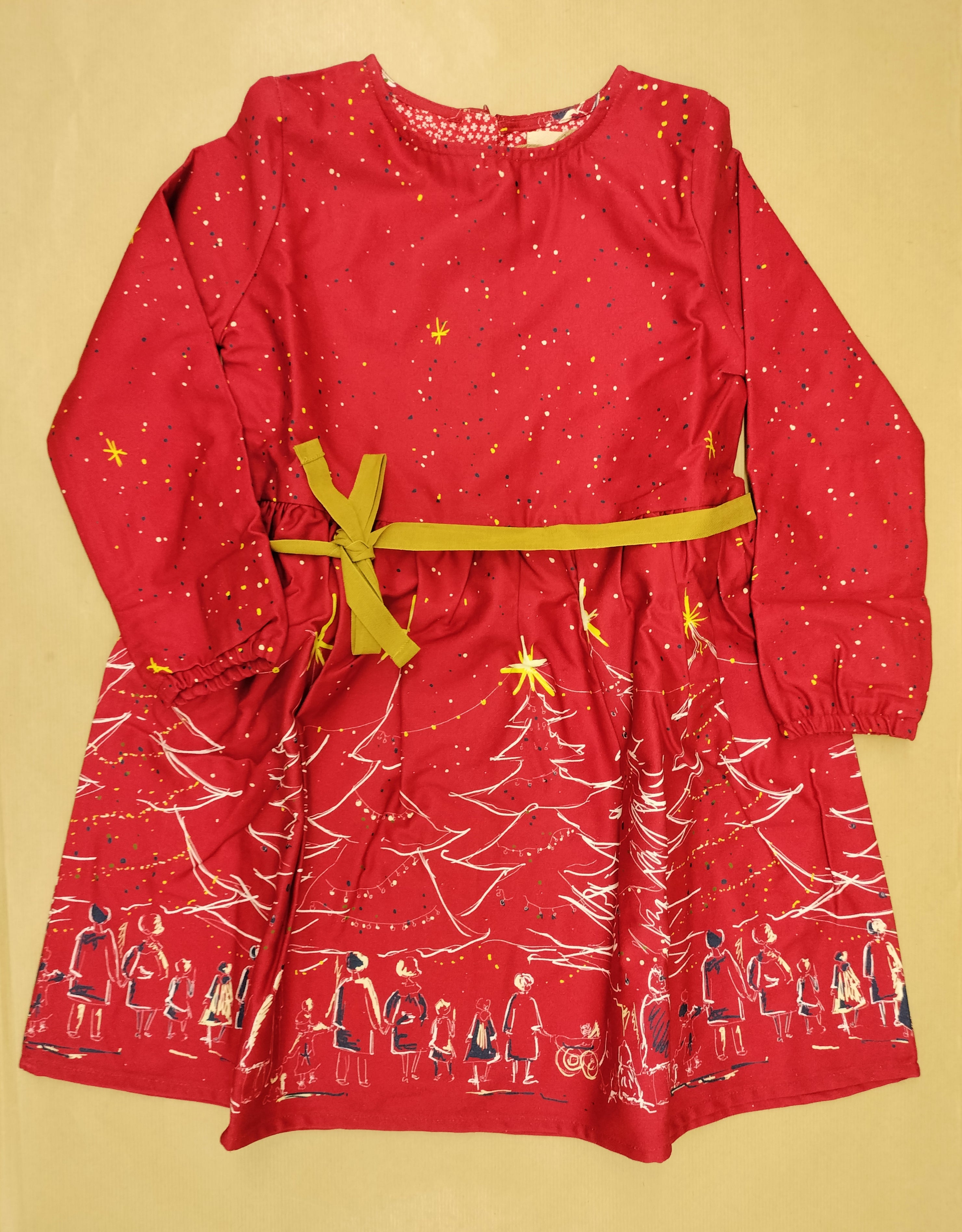 Margaret - Red Christmas Children's Dress