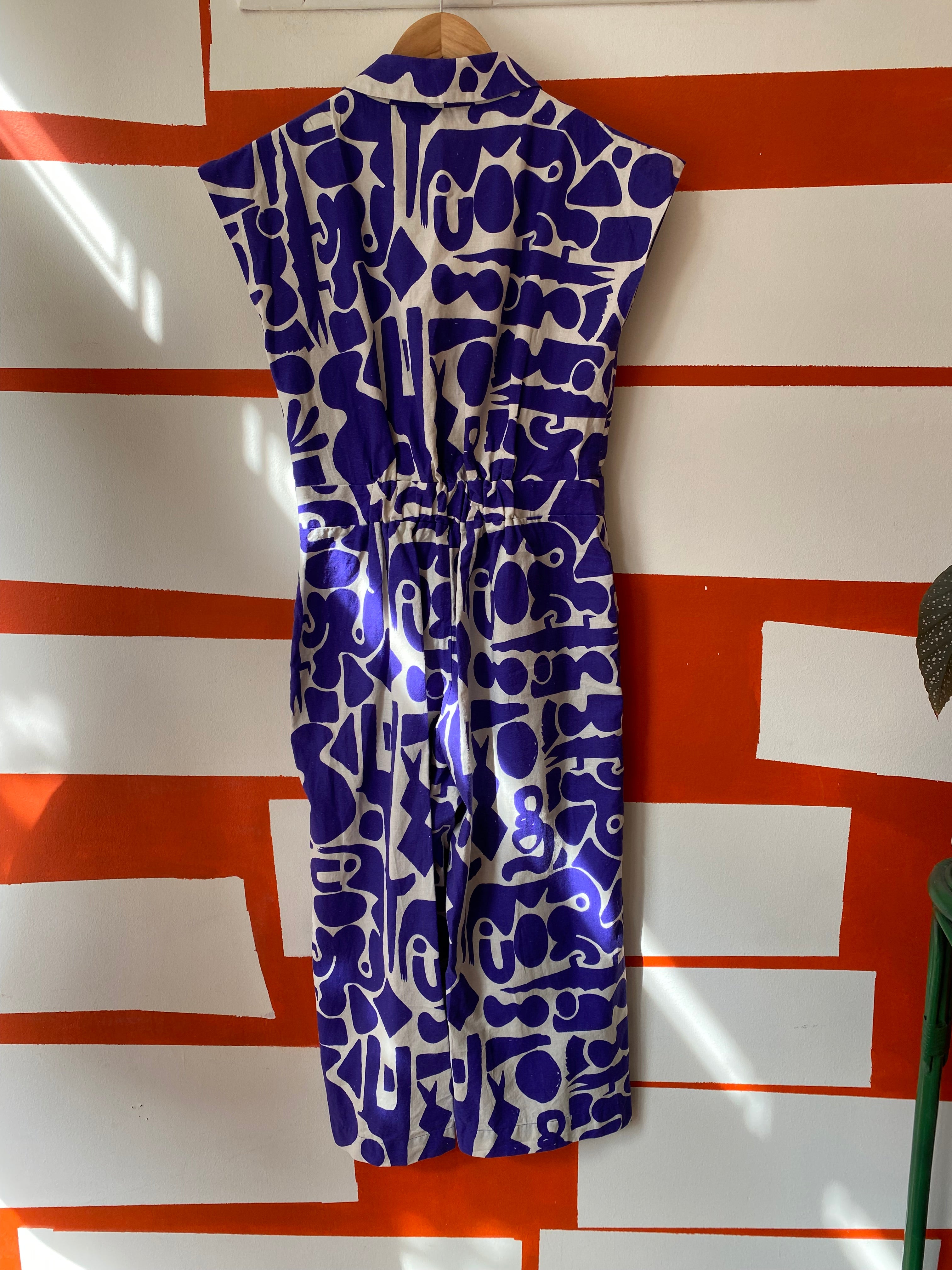 PRE LOVED - Francesca - Blue Cave Jumpsuit
