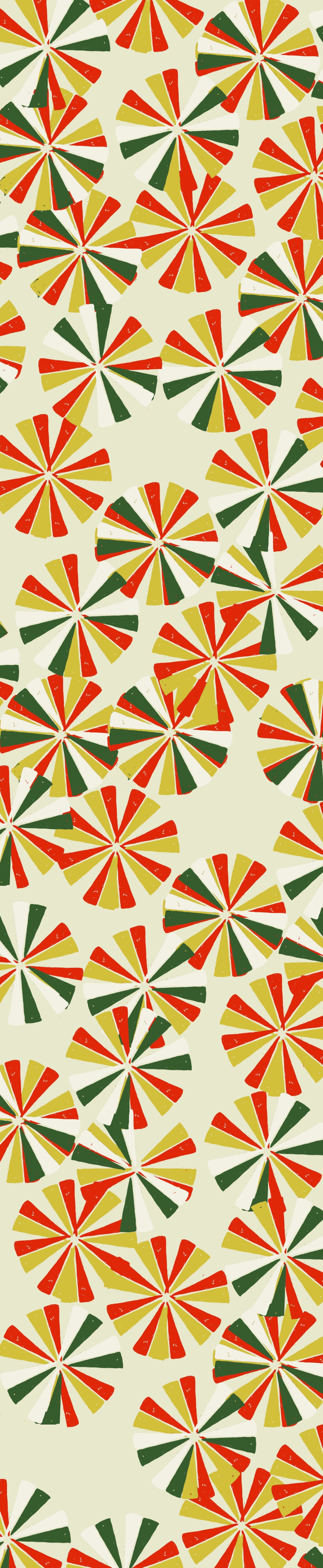 Remnant - 58x142xm - Cream Spirals - Tencel