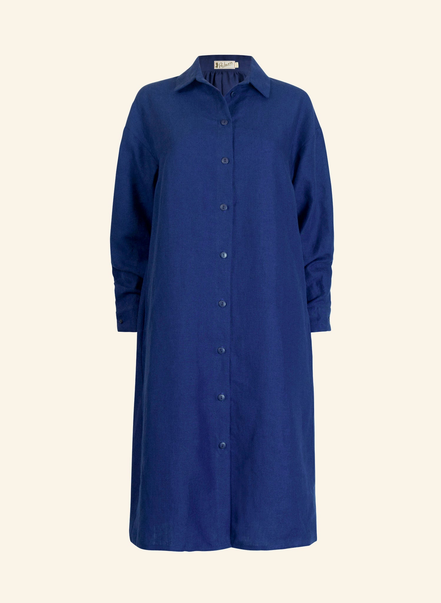 Izzy - Navy Linen Dress