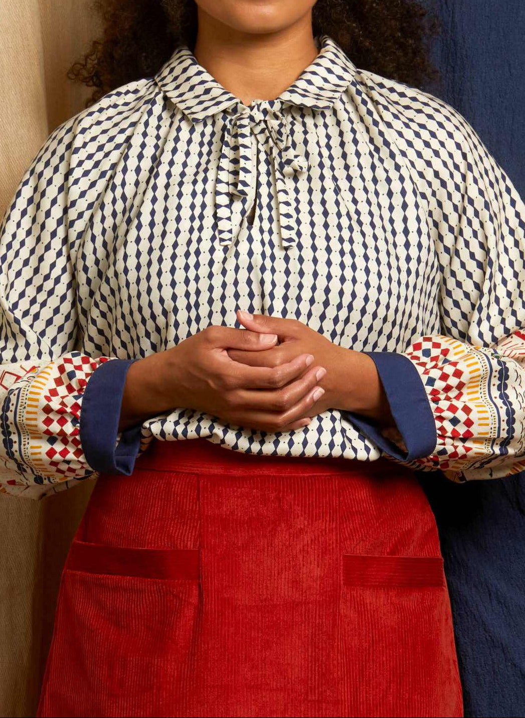 Joan - Tractor Folk Blouse