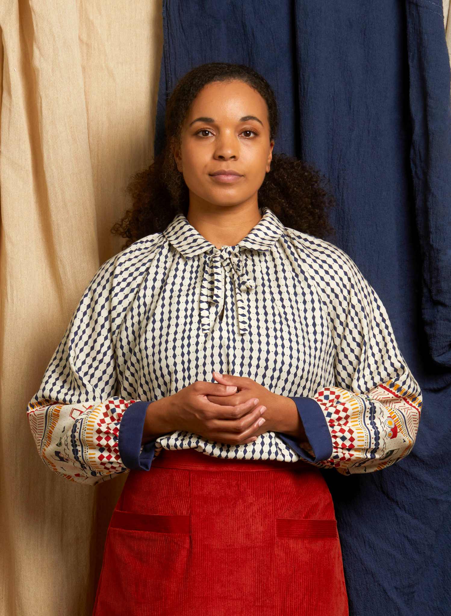 Joan - Tractor Folk Blouse