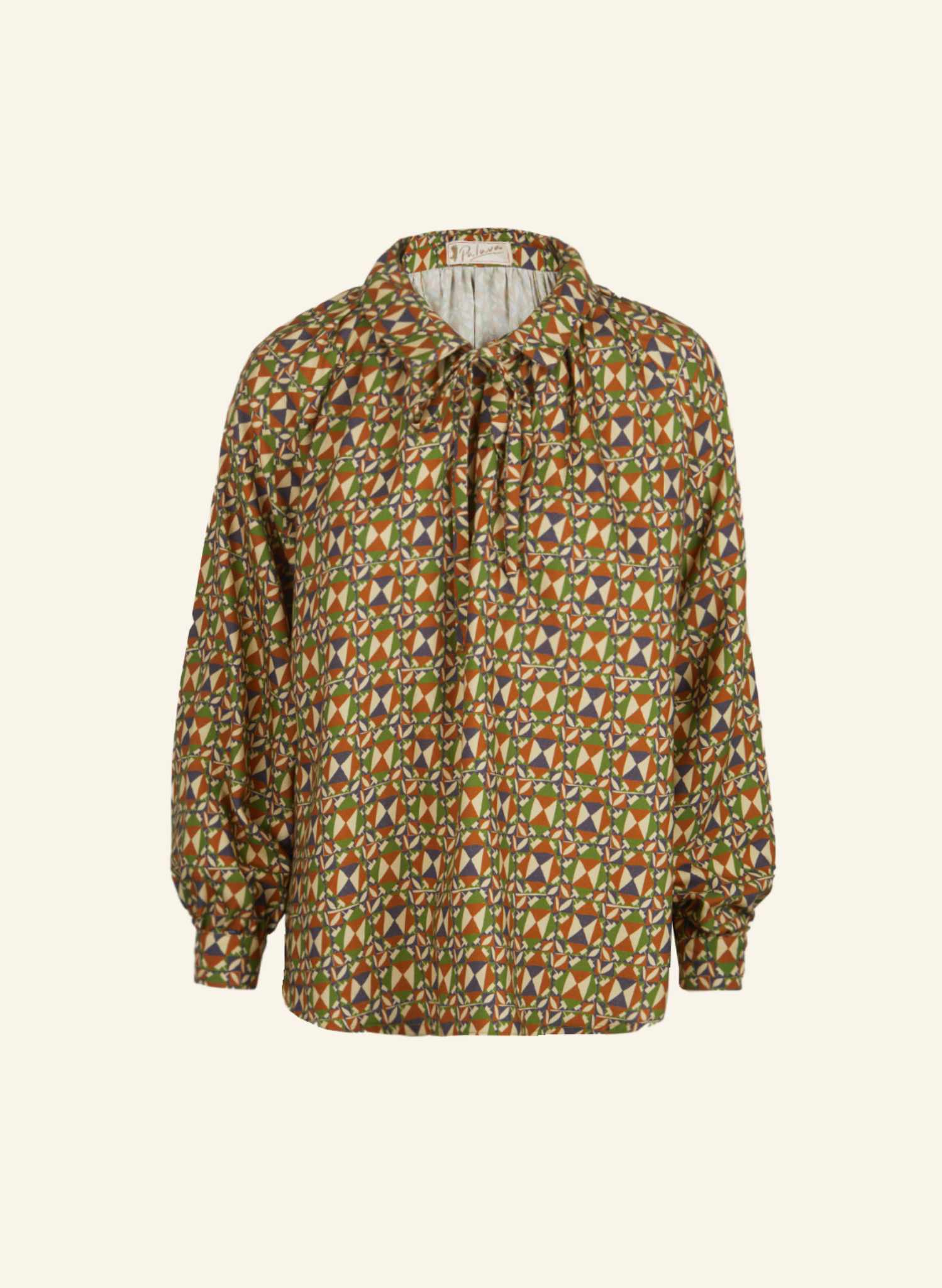 Joan - Green Chequer Blouse