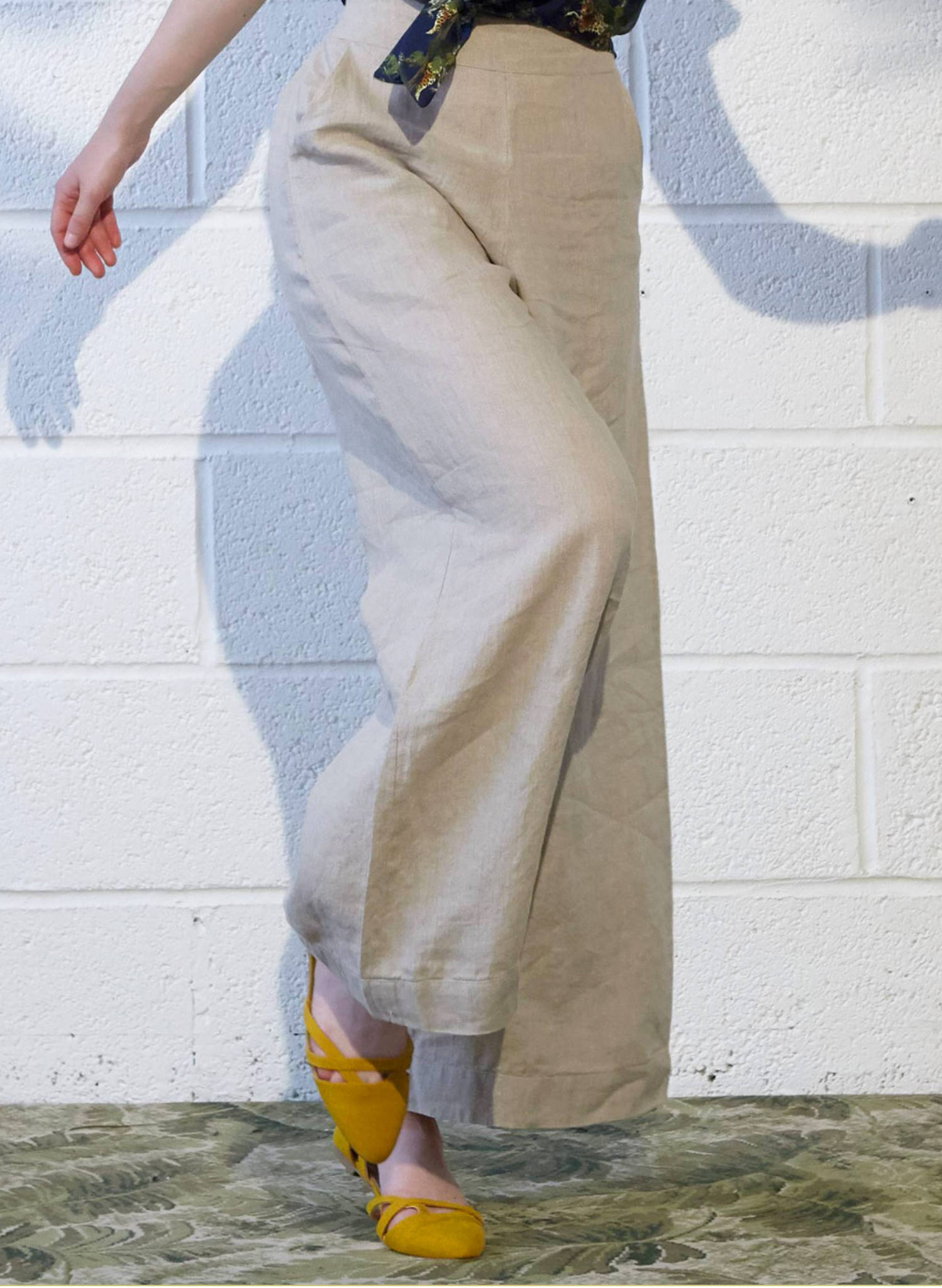 Josephine - Natural Linen Trousers