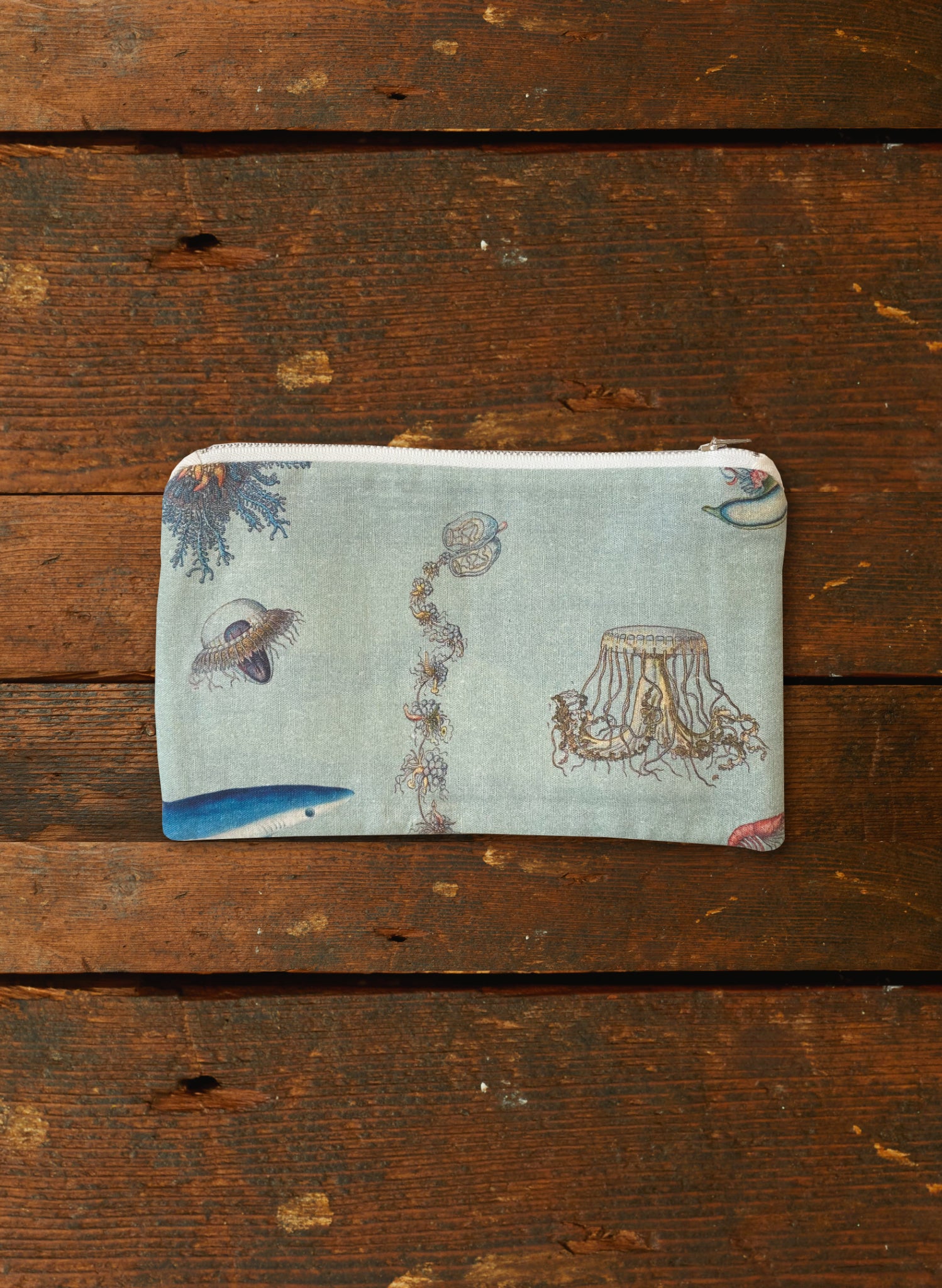 Zip Pouch- Medium - Ocean Jelly Fish