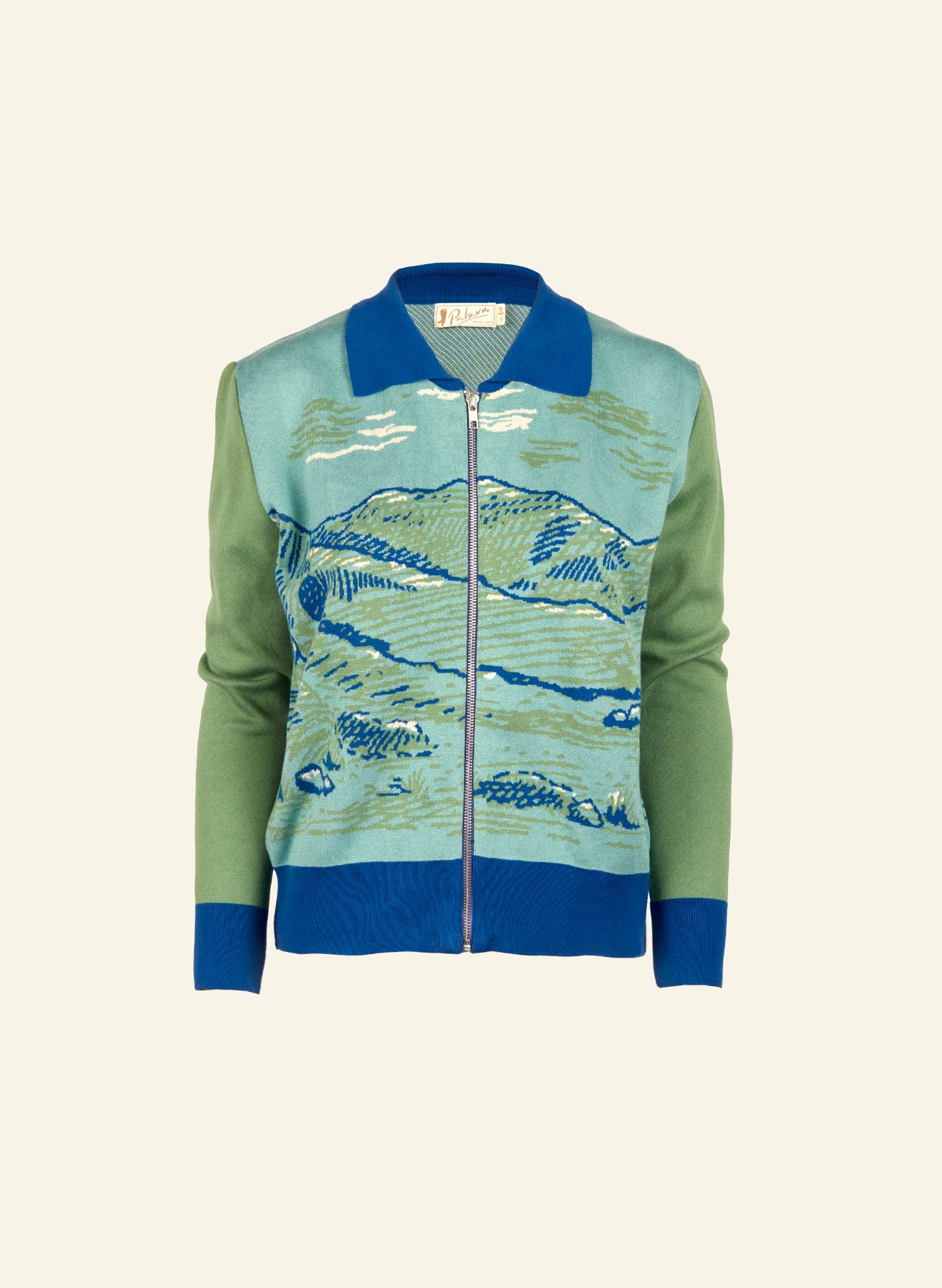 Kate Zip Up - Green Goat