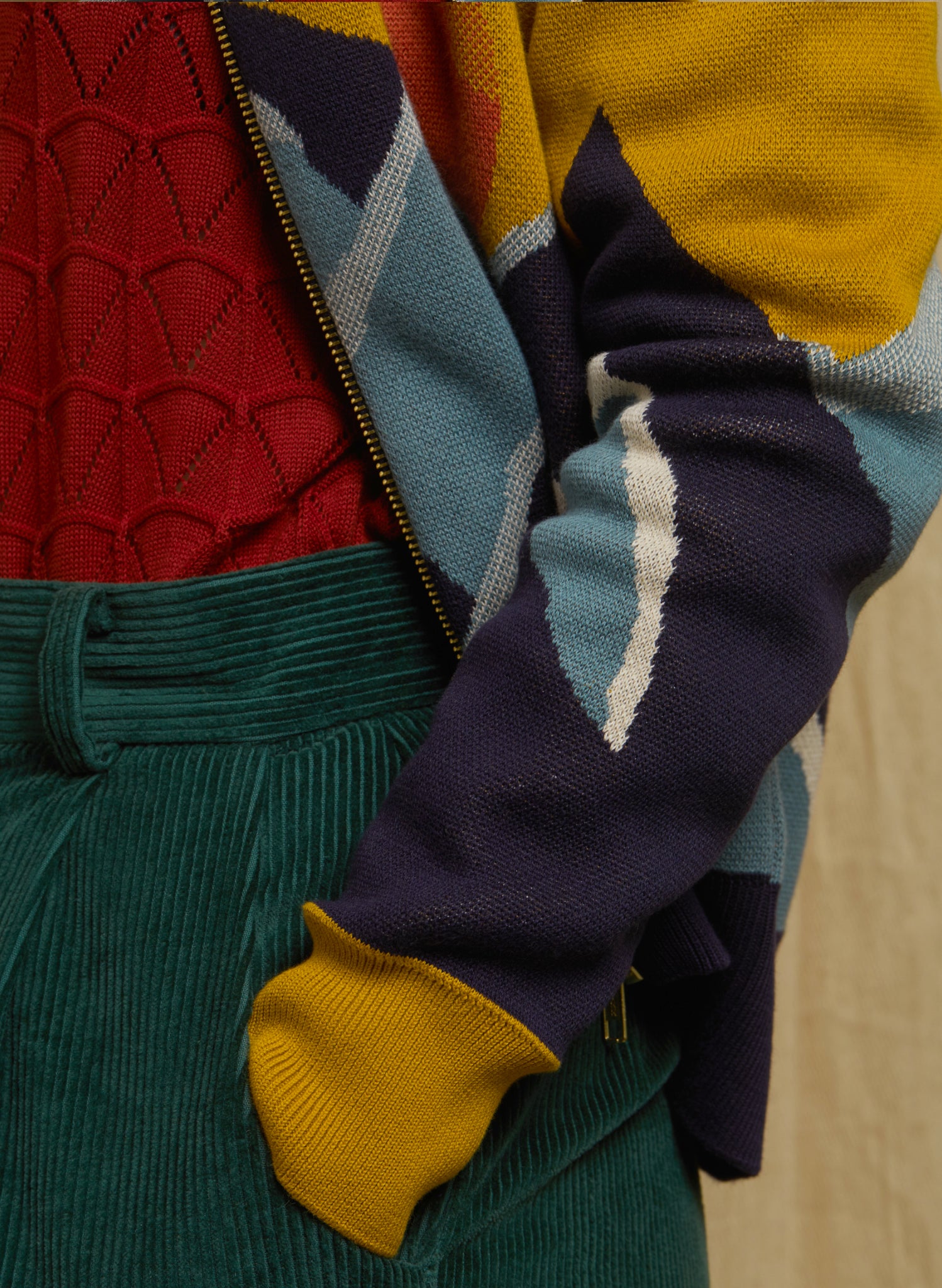 Kate - Mustard Peak  Zip-Up