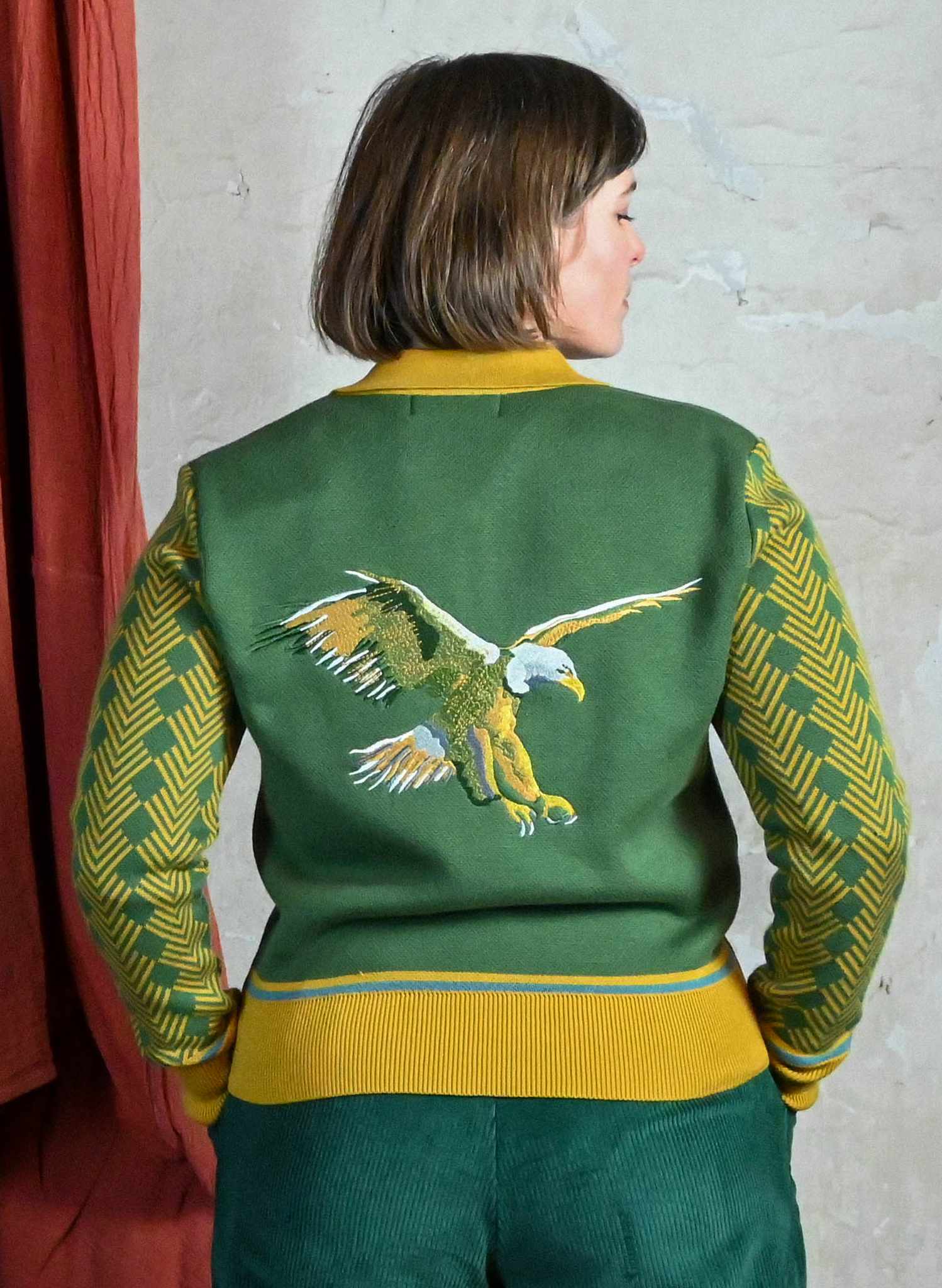 Kate - Green Eagle  Zip-Up