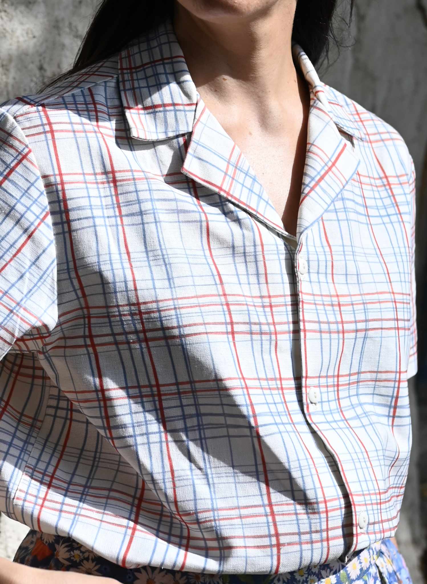 Kit Shirt - Cream Folk Check