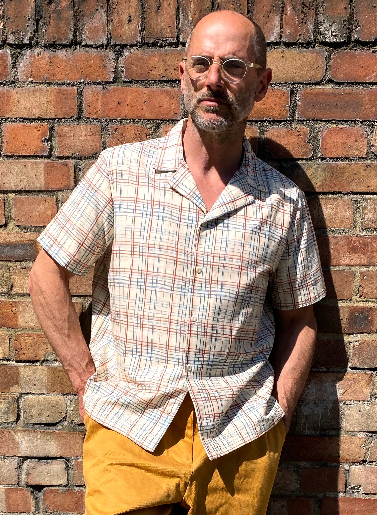 Kit Shirt - Cream Folk Check