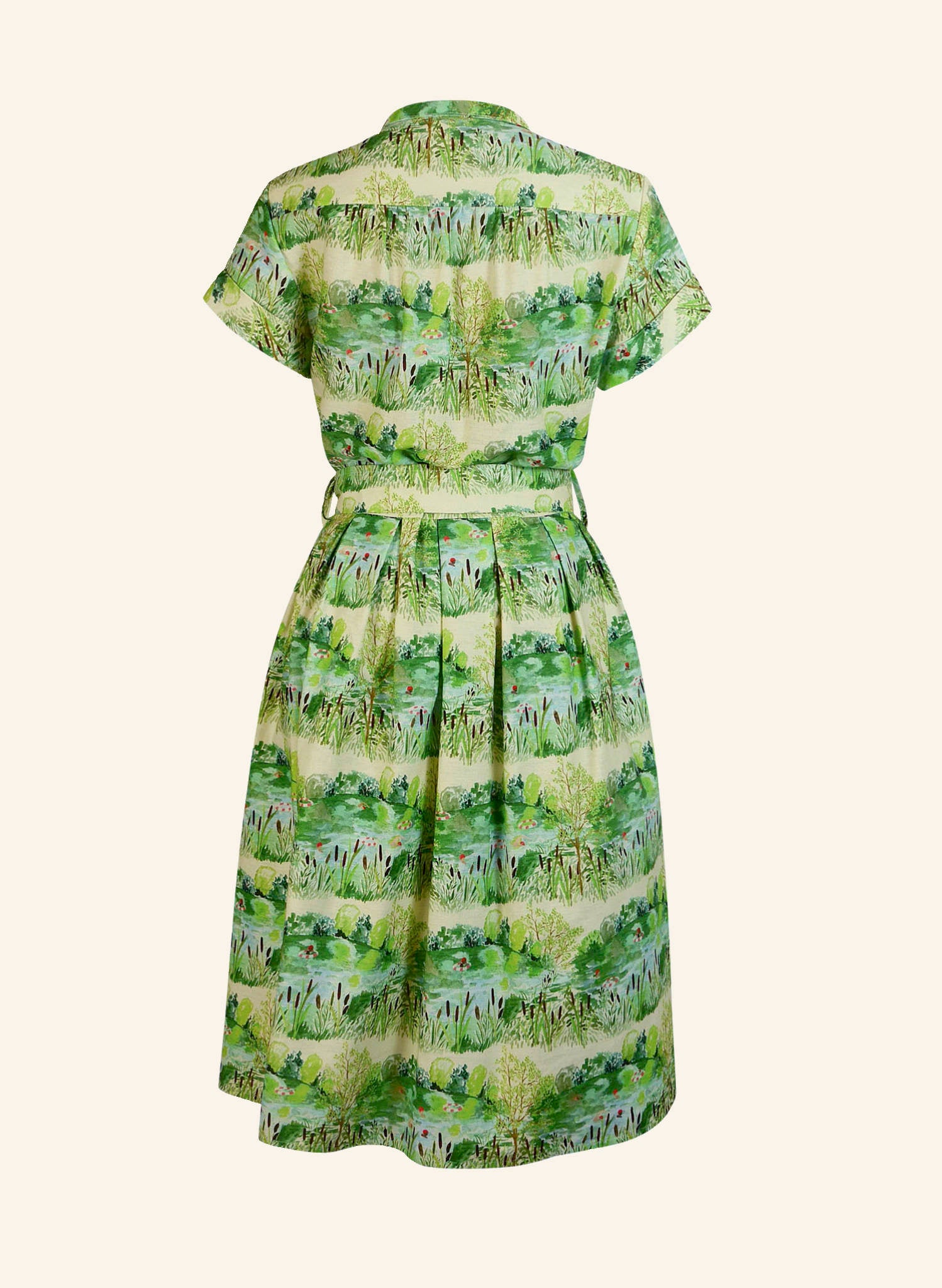Green Wild Swimmers Dress | Cotton & Linen | Made in UK