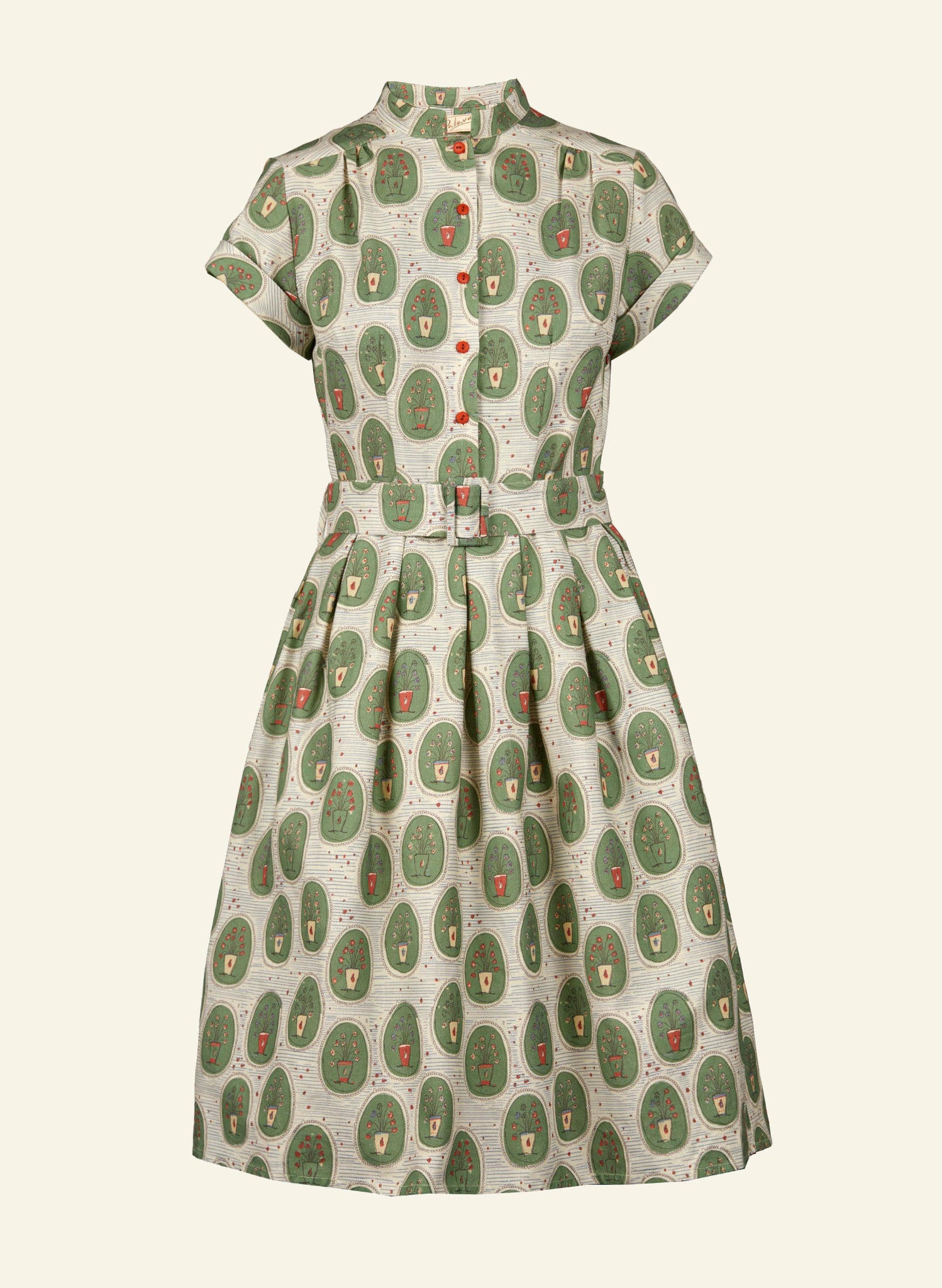 Louise Dress - Green Pot Plants
