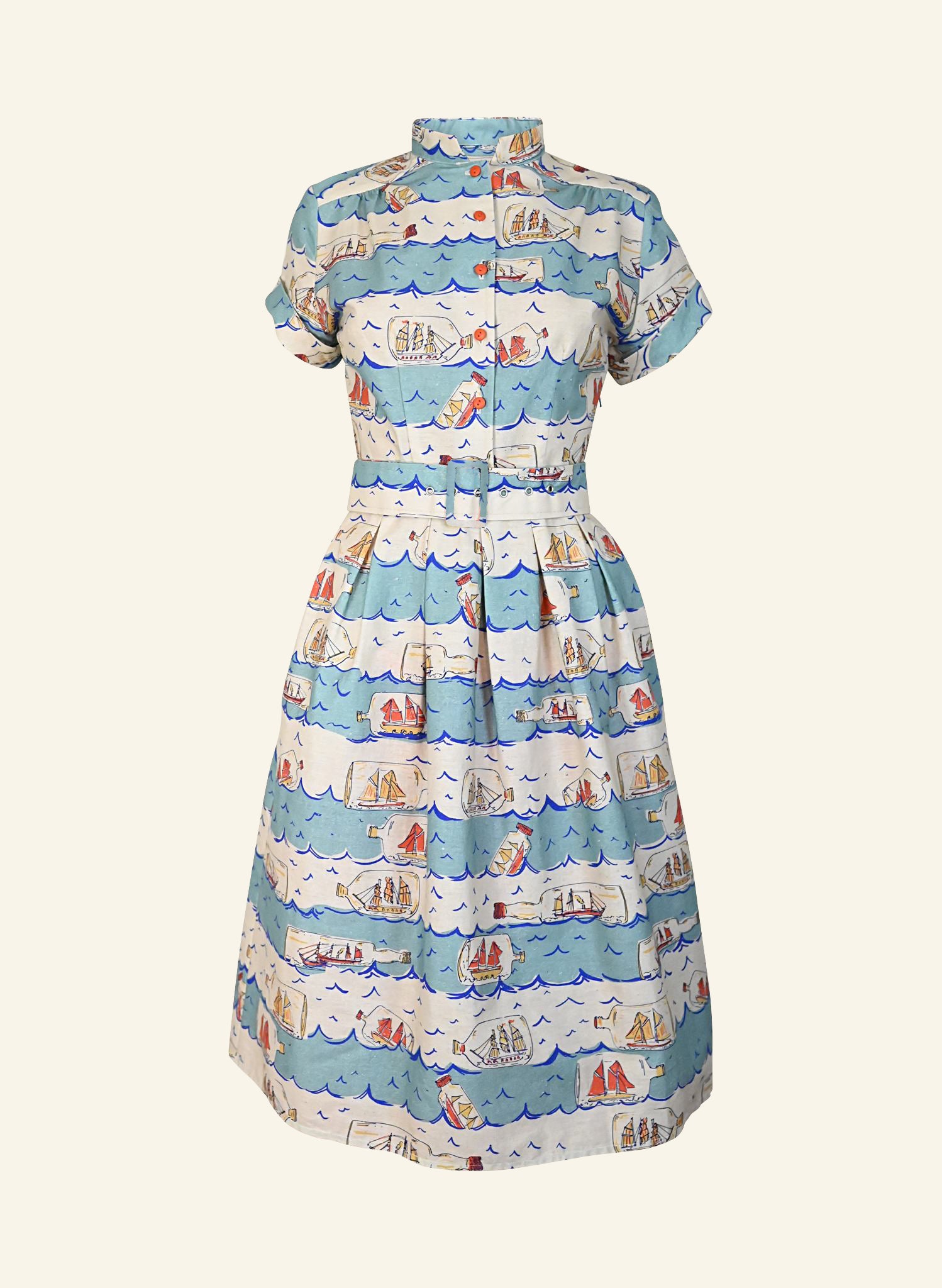 Louise Dress - Blue Ships Ahoy