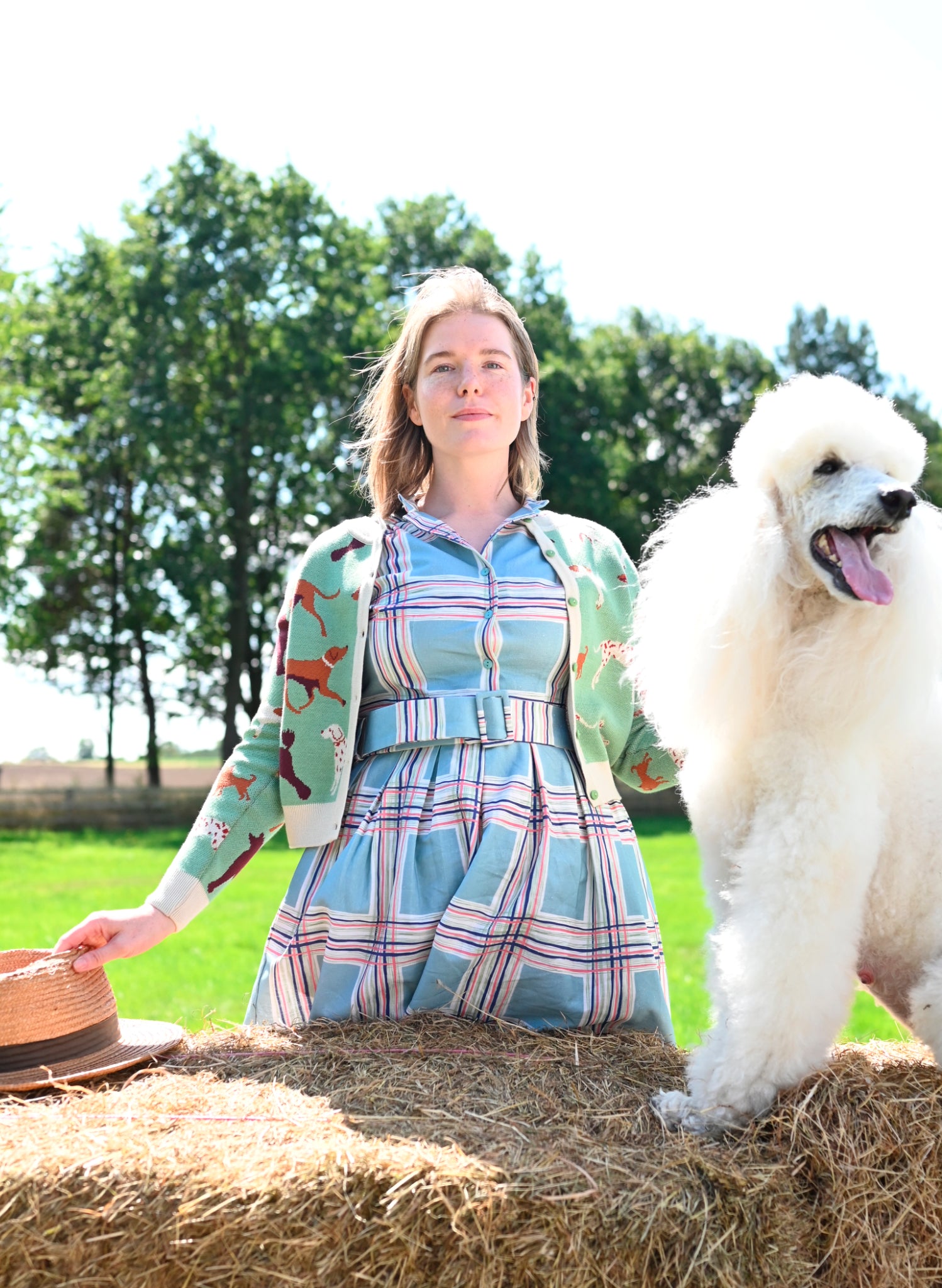 Vera - Green Woof Cardigan