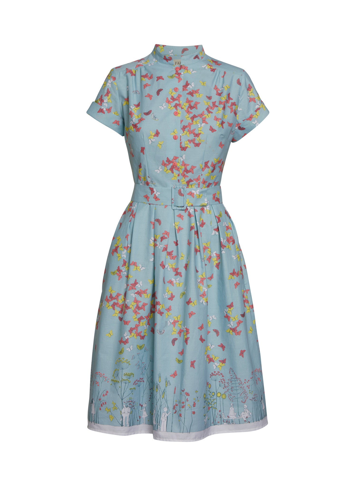 Remnant - 100x152cm - Light Blue Catching Butterflies - Cotton