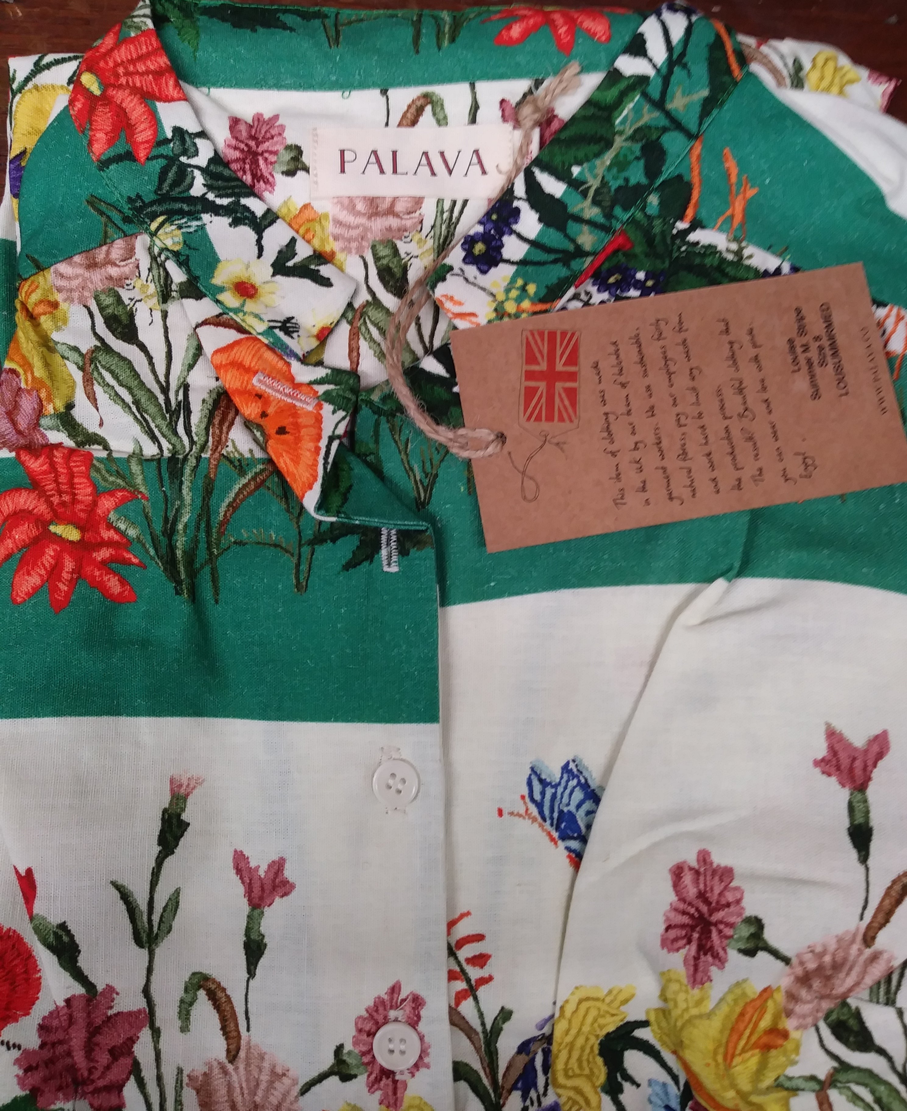 Archive Sale -  Louise - Green Summer Meadow Stripe Dress - Not Aligned