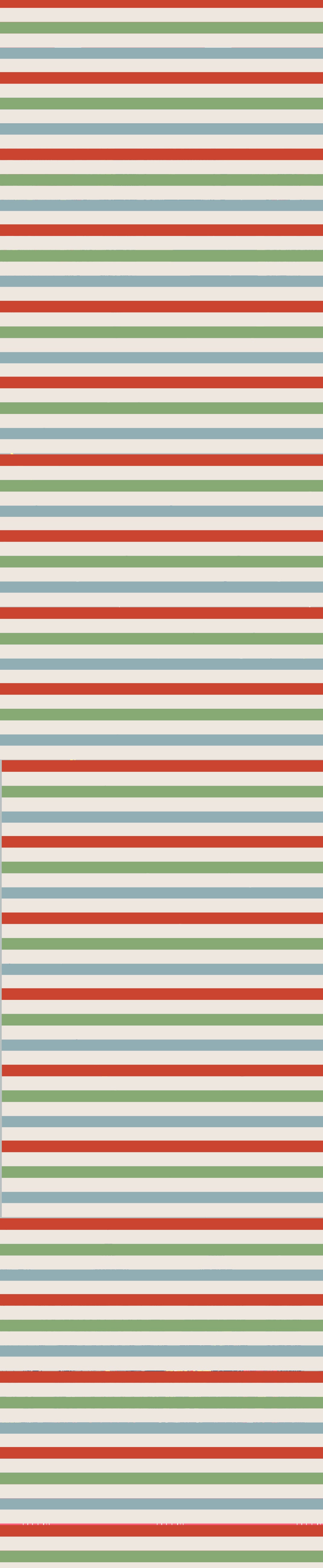 Remnant - 67x39cm - Seaside Multi Stripe - Cotton