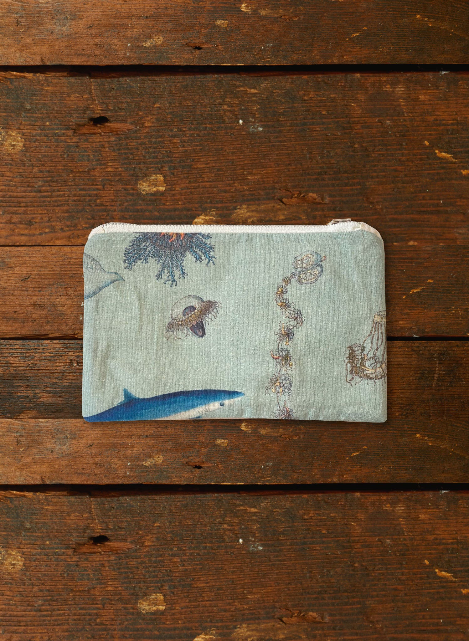 Zip Pouch- Small - Ocean Jelly Fish