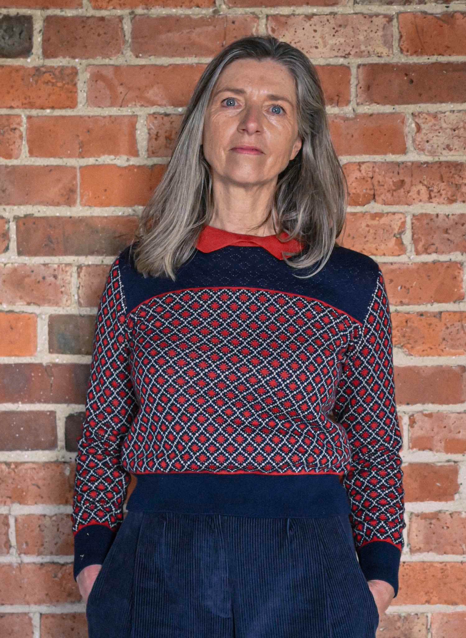 Nancy - Navy Tiles Top