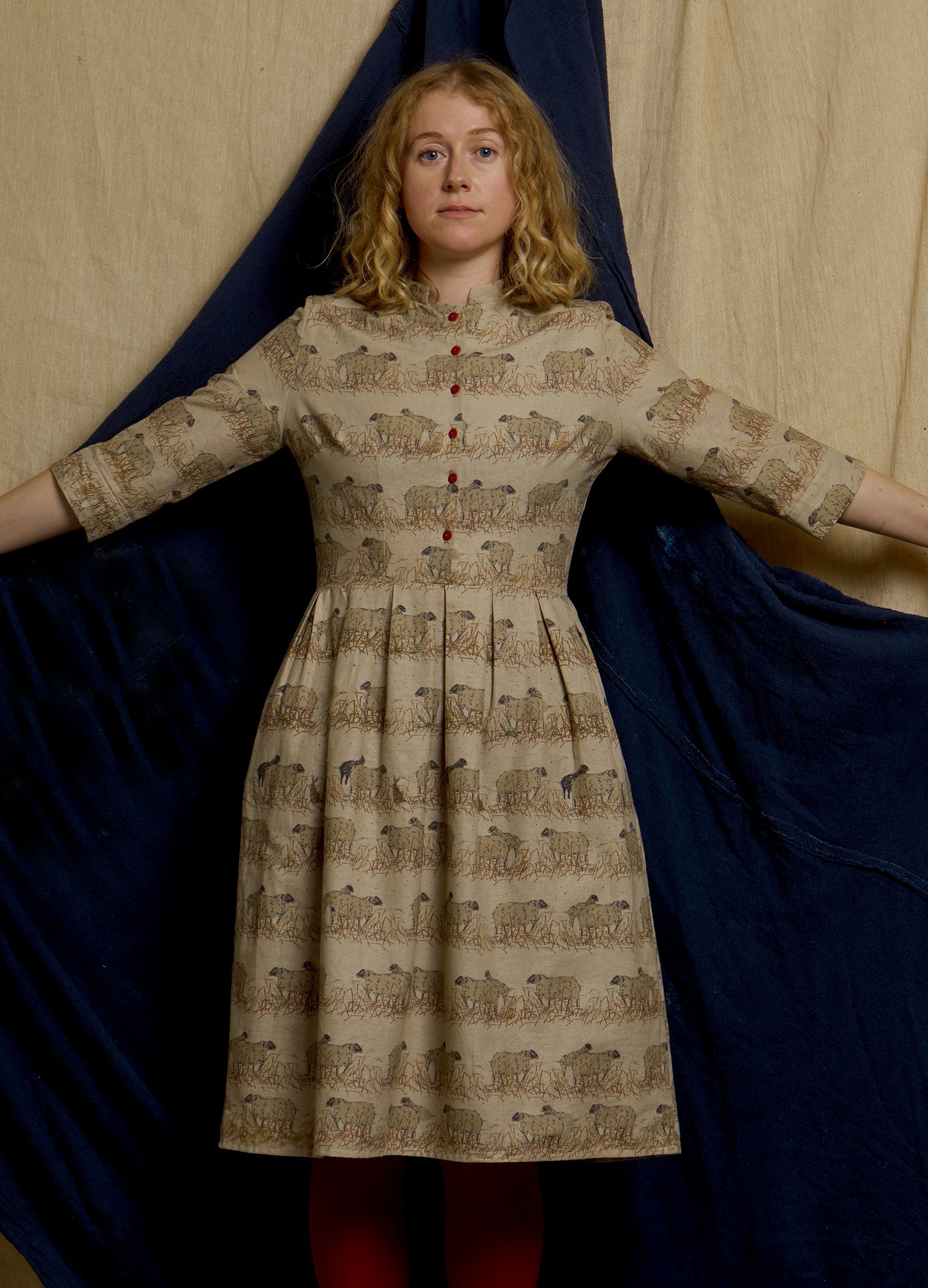 Cynthia - Natural Sheep Dress