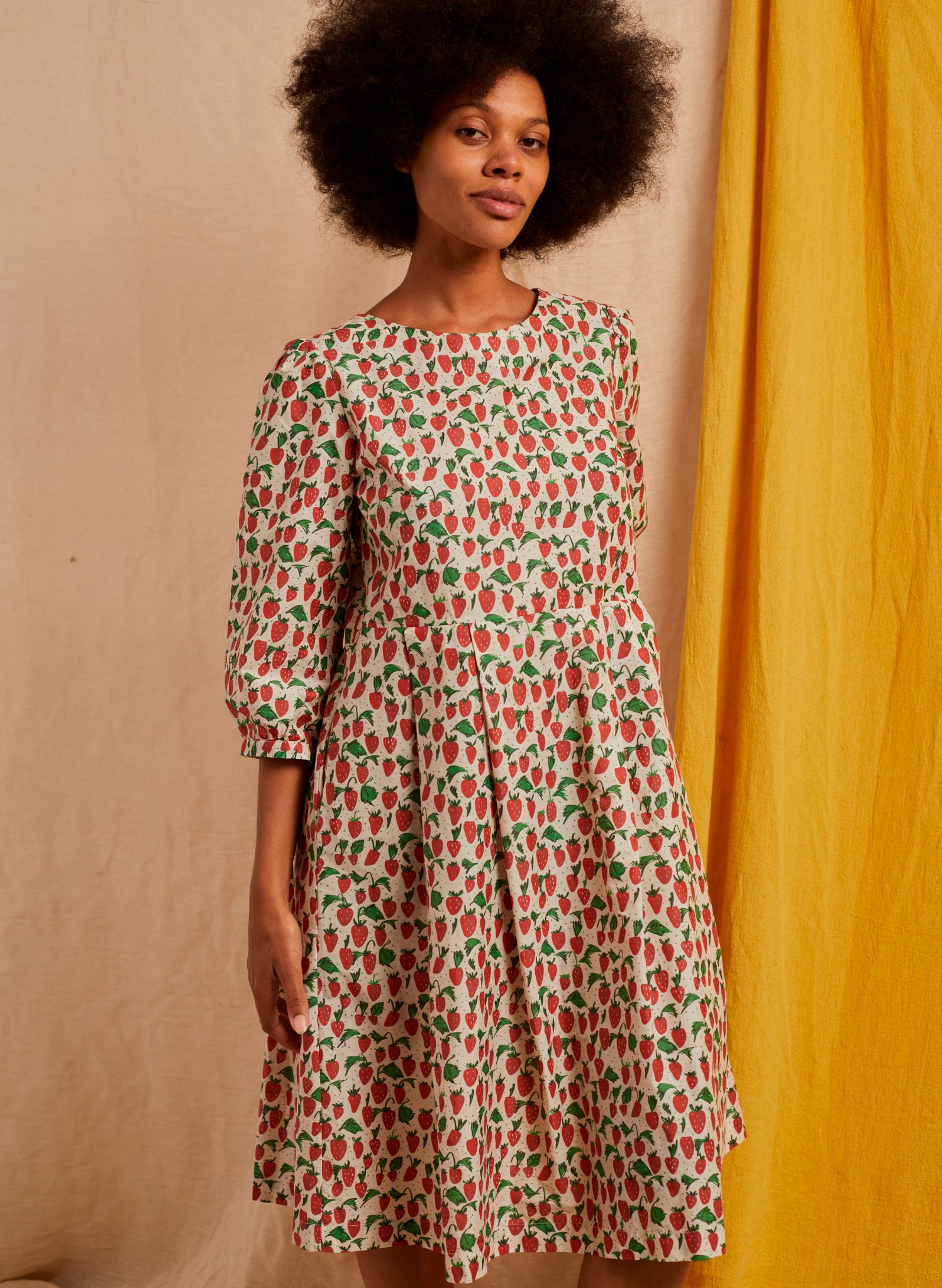 Philippa Dress - Red Strawberries