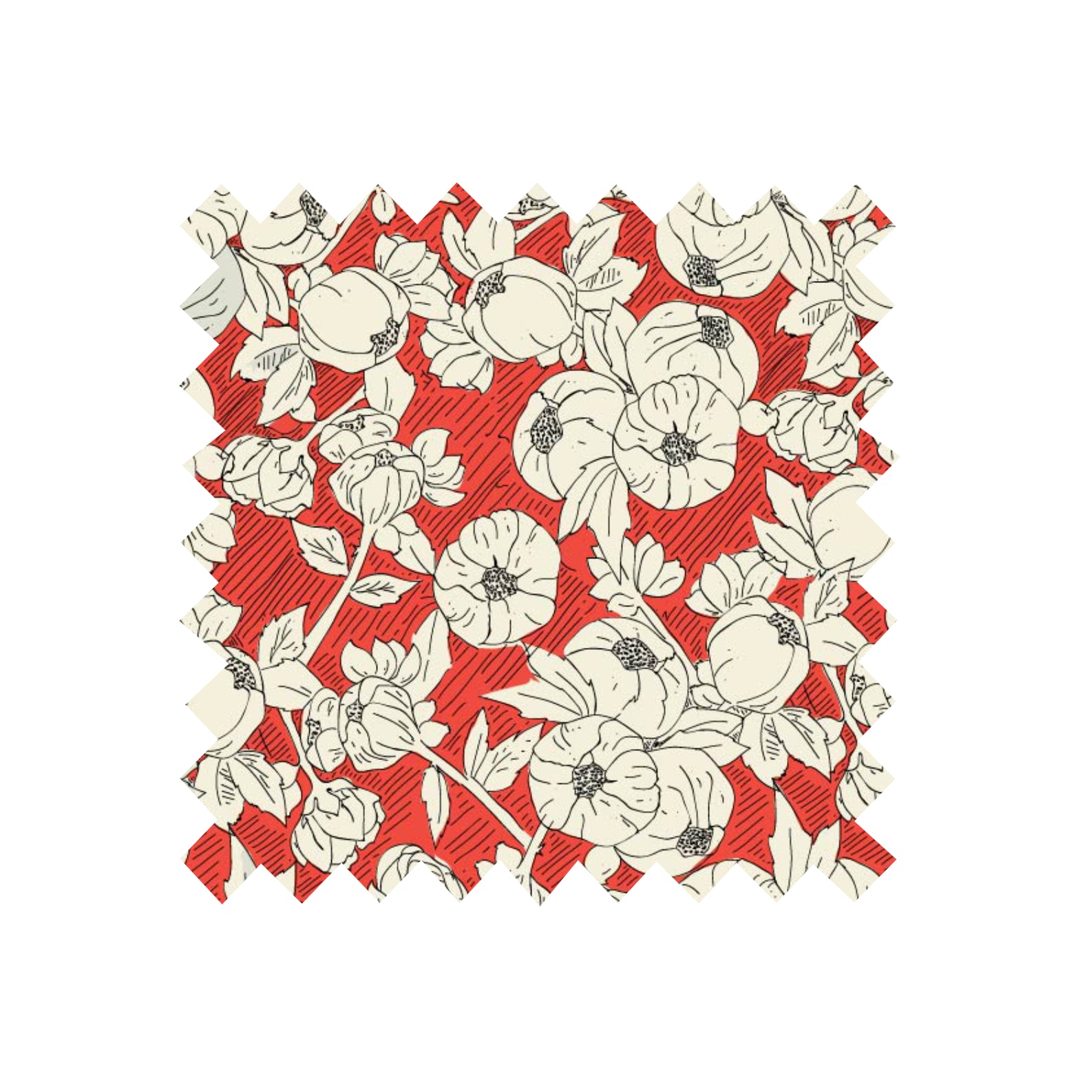 Remnant -78x116cm - Red Pomegranate - Tencel