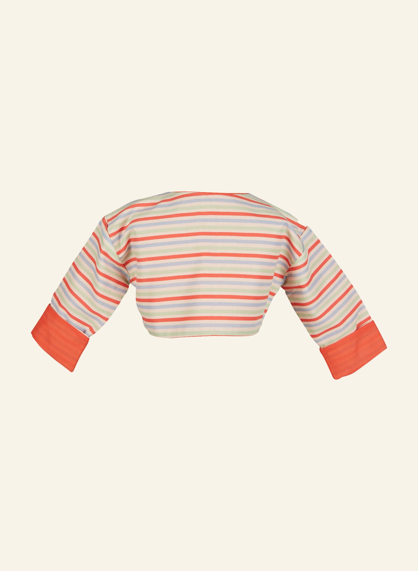 Archive Sale - Poppy - Children's Bolero Jacket - Primary Stripe Reversible