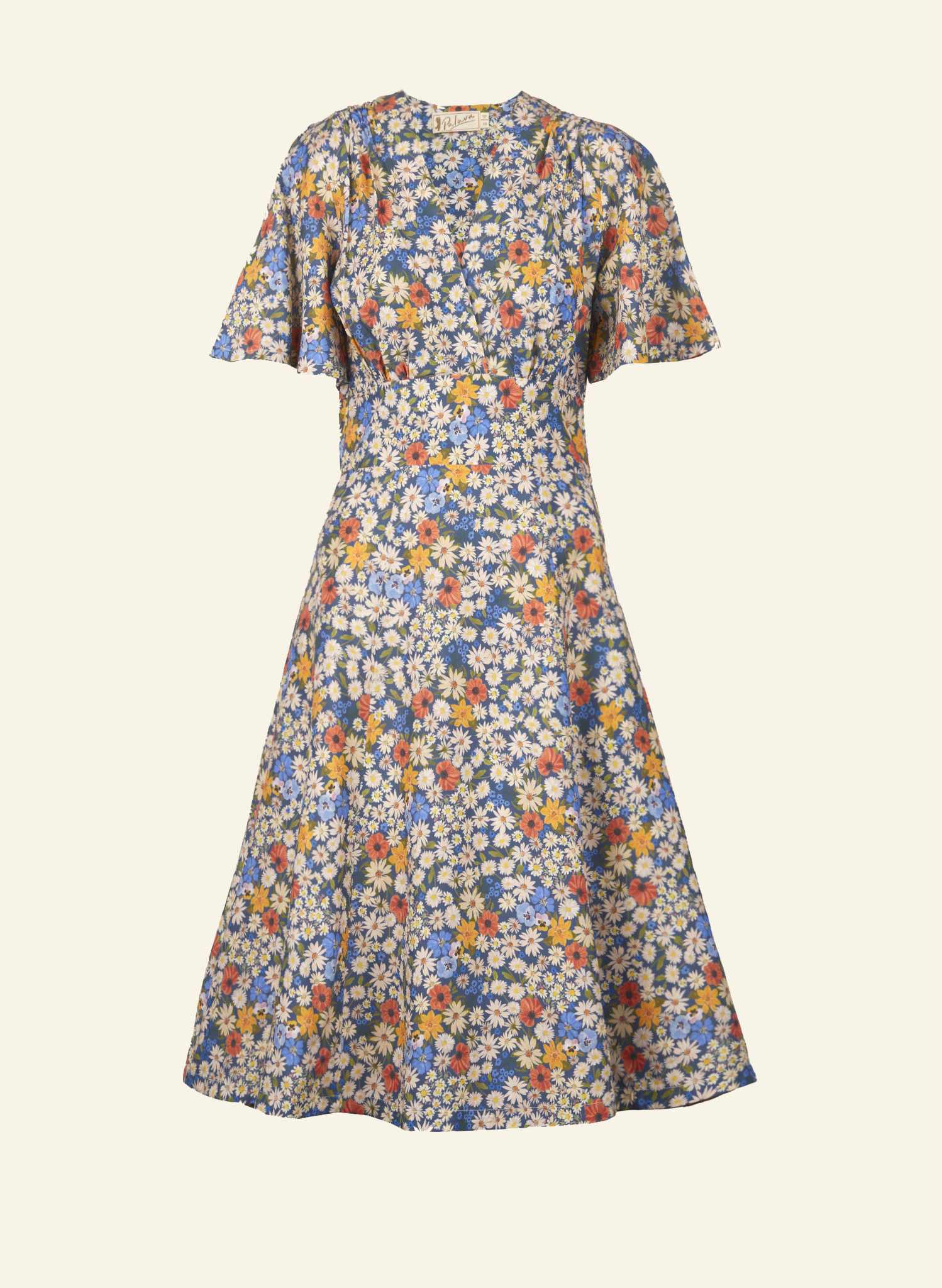 Rita Dress - Blue Ditsy Daisy
