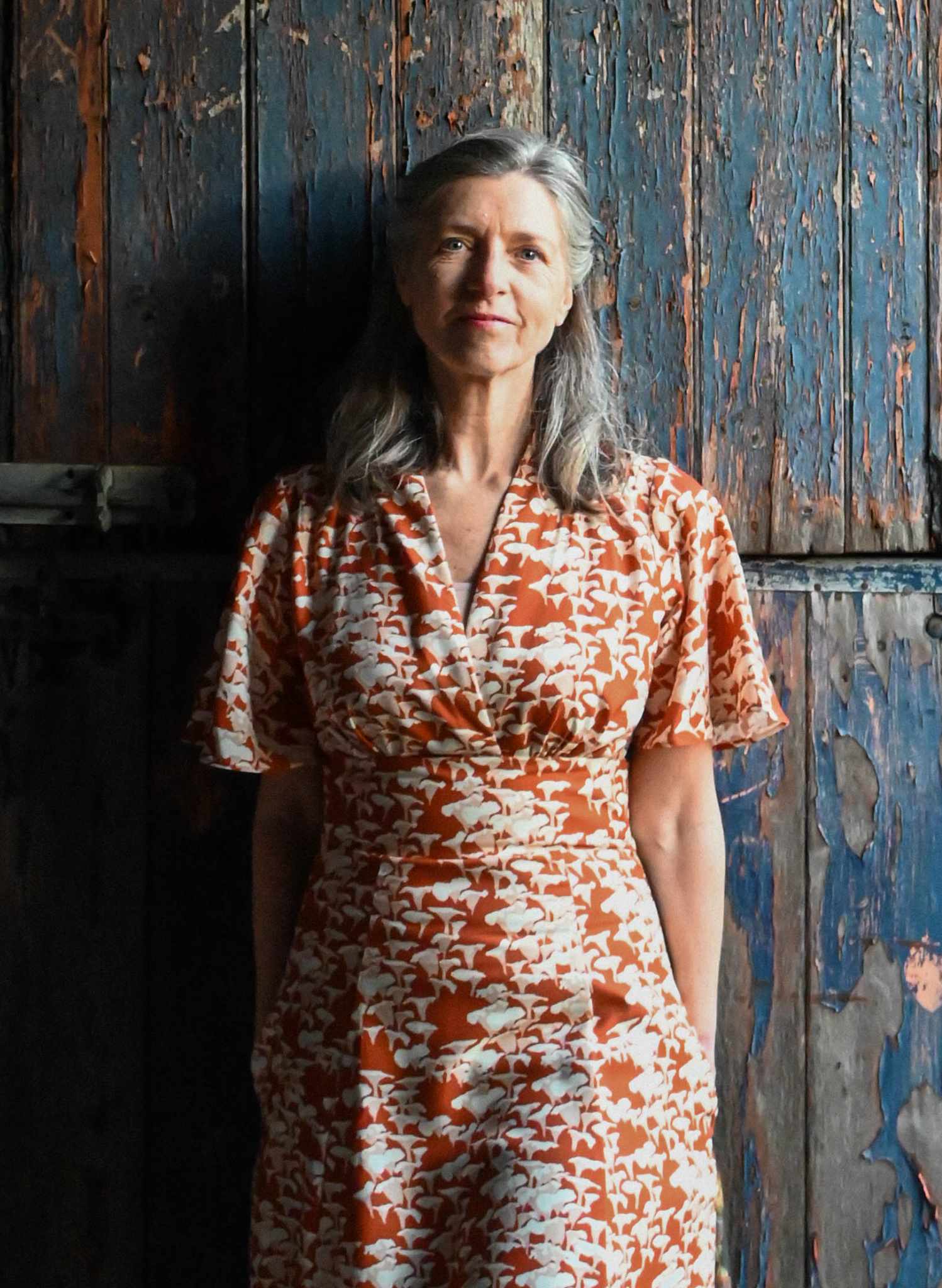 Rita Long-sleeve - Rust Chanterelle Dress