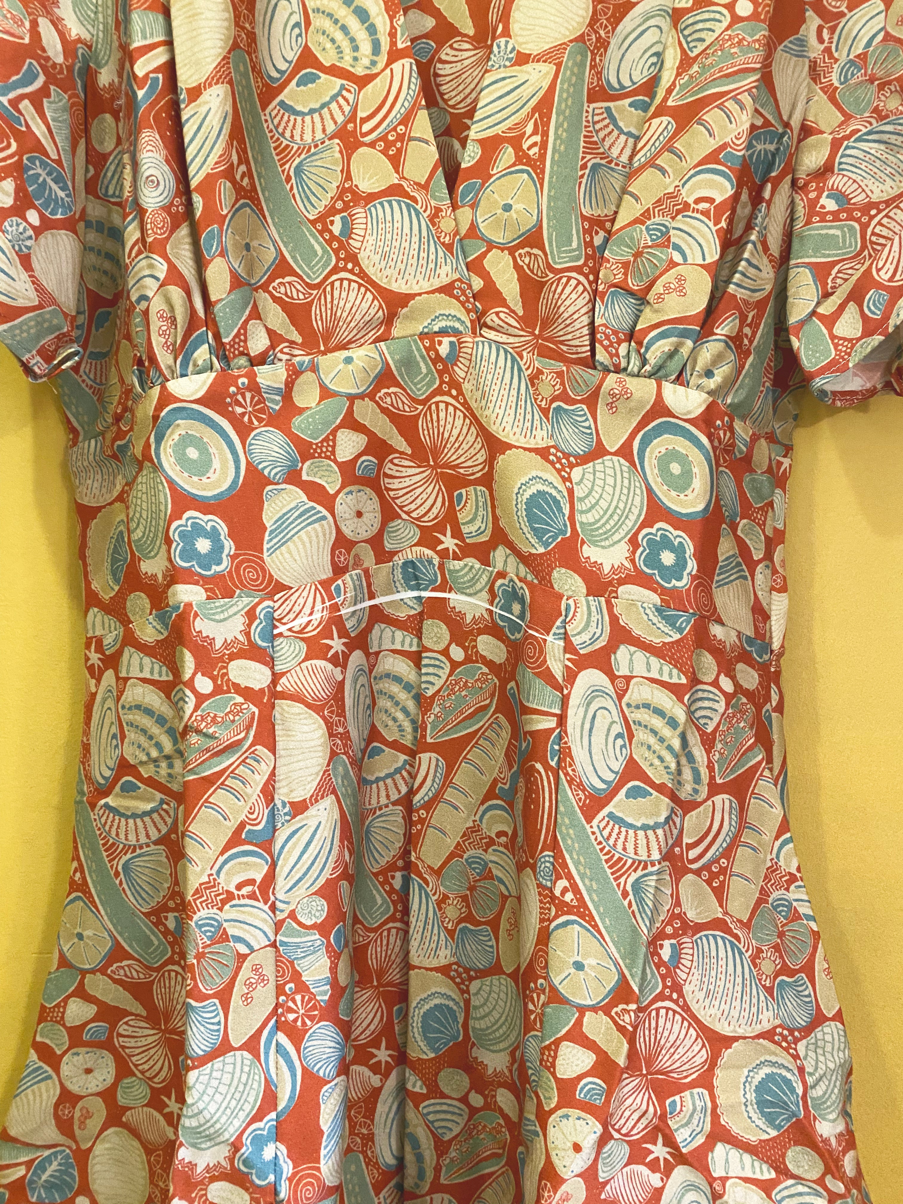 Archive Sale - 10 - Rita Dark Coral Shells