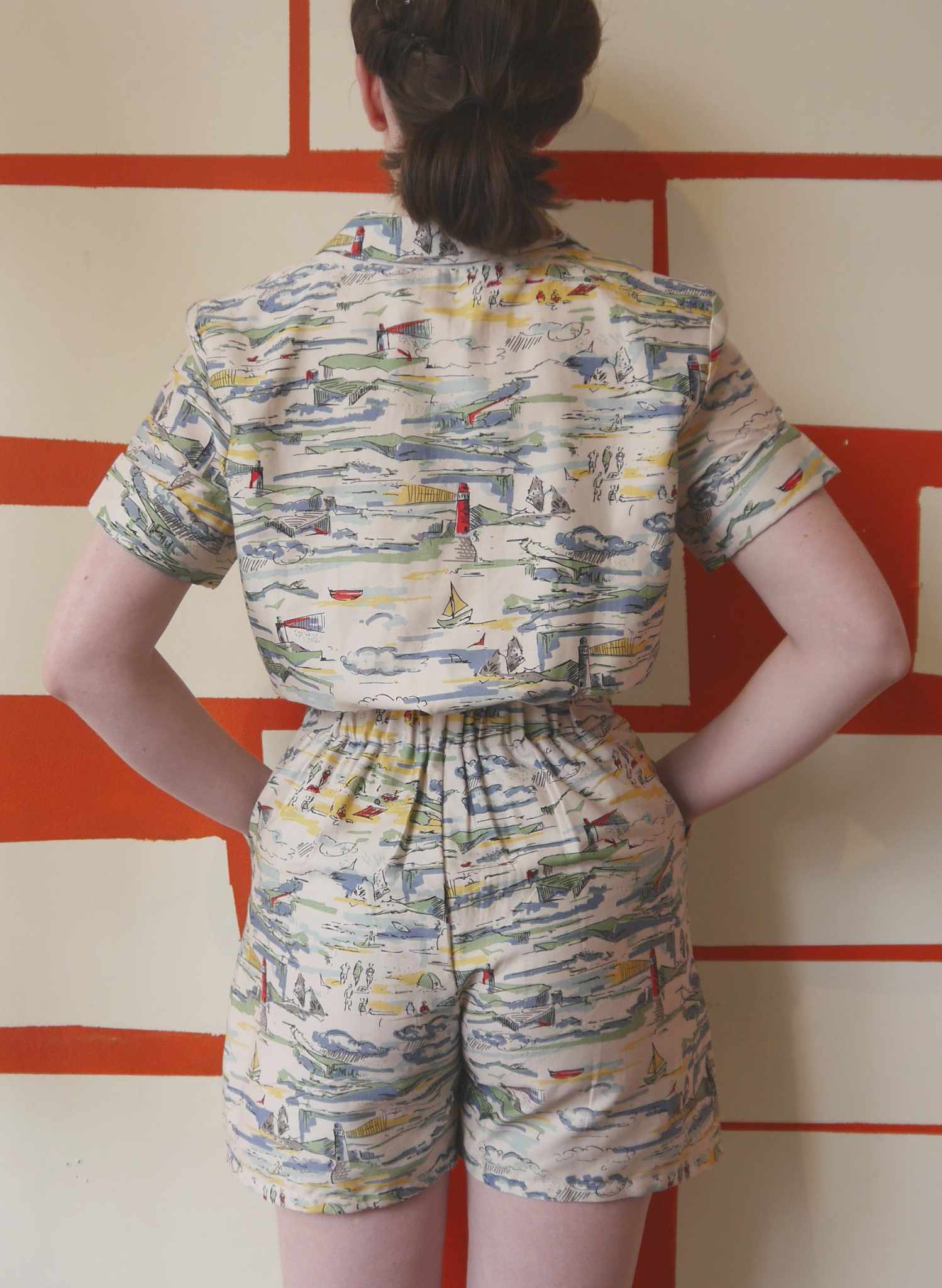 Limited edition - Custom Length - Francesca Jumpsuit - Ivory Lighthouse
