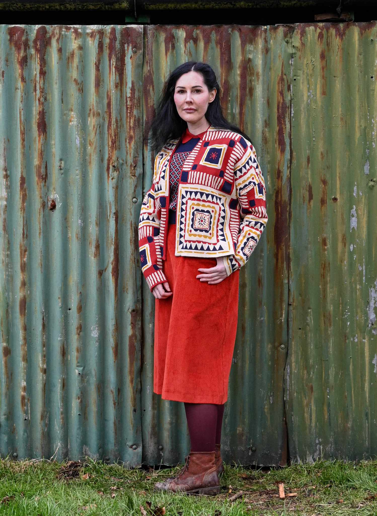 Rosalind - Red Quilt Kimono