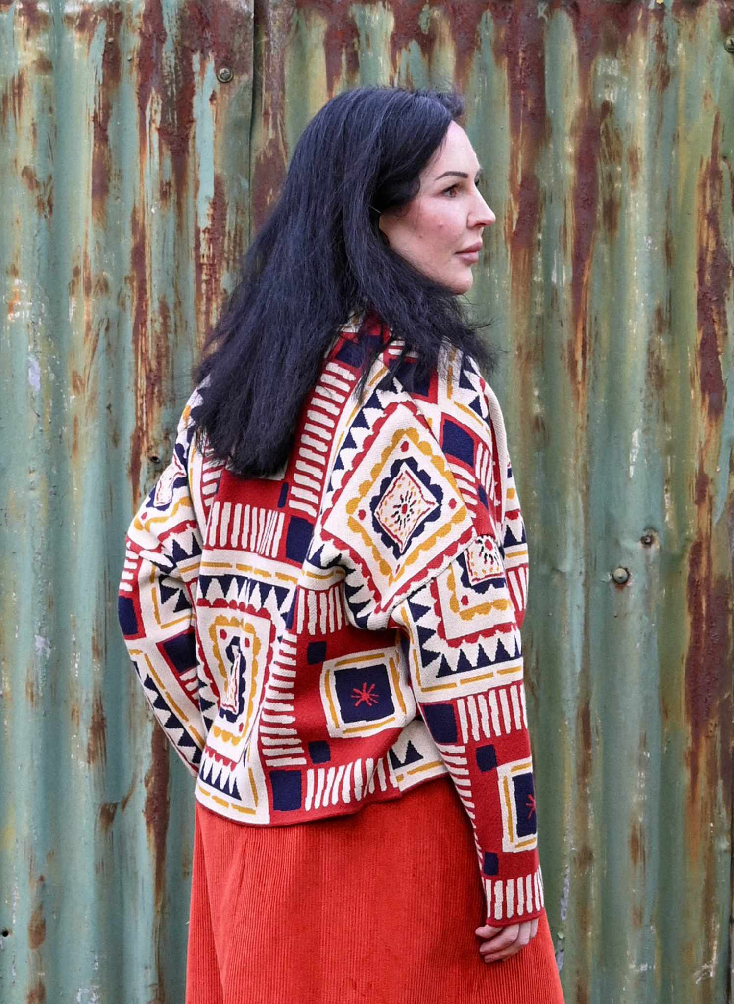 Rosalind - Red Quilt Kimono