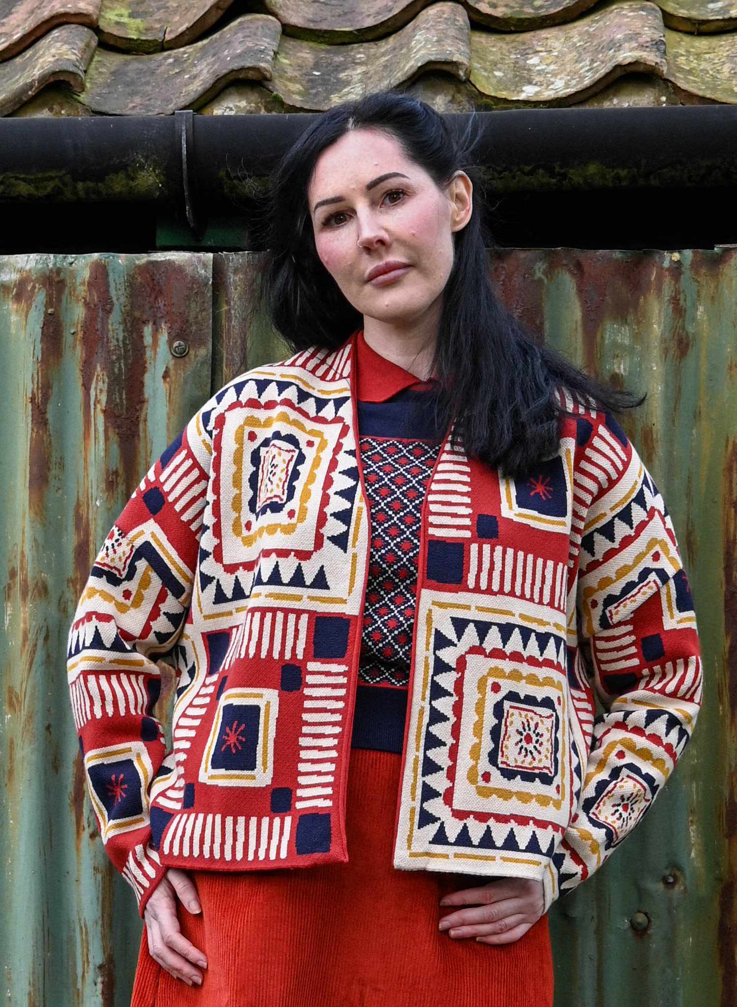 Rosalind - Red Quilt Kimono