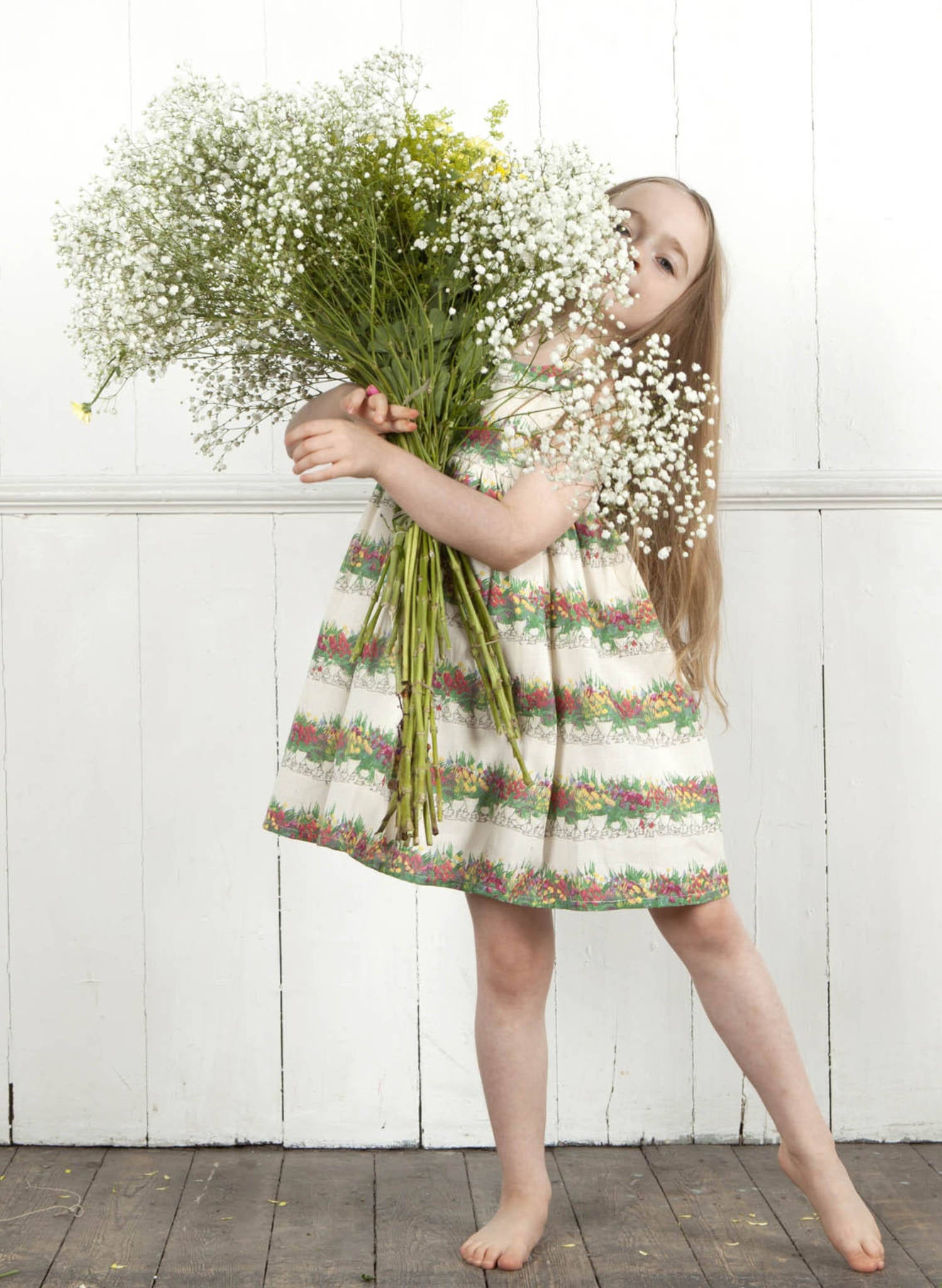 Rosie Children's Dress - Linen Flowerpots