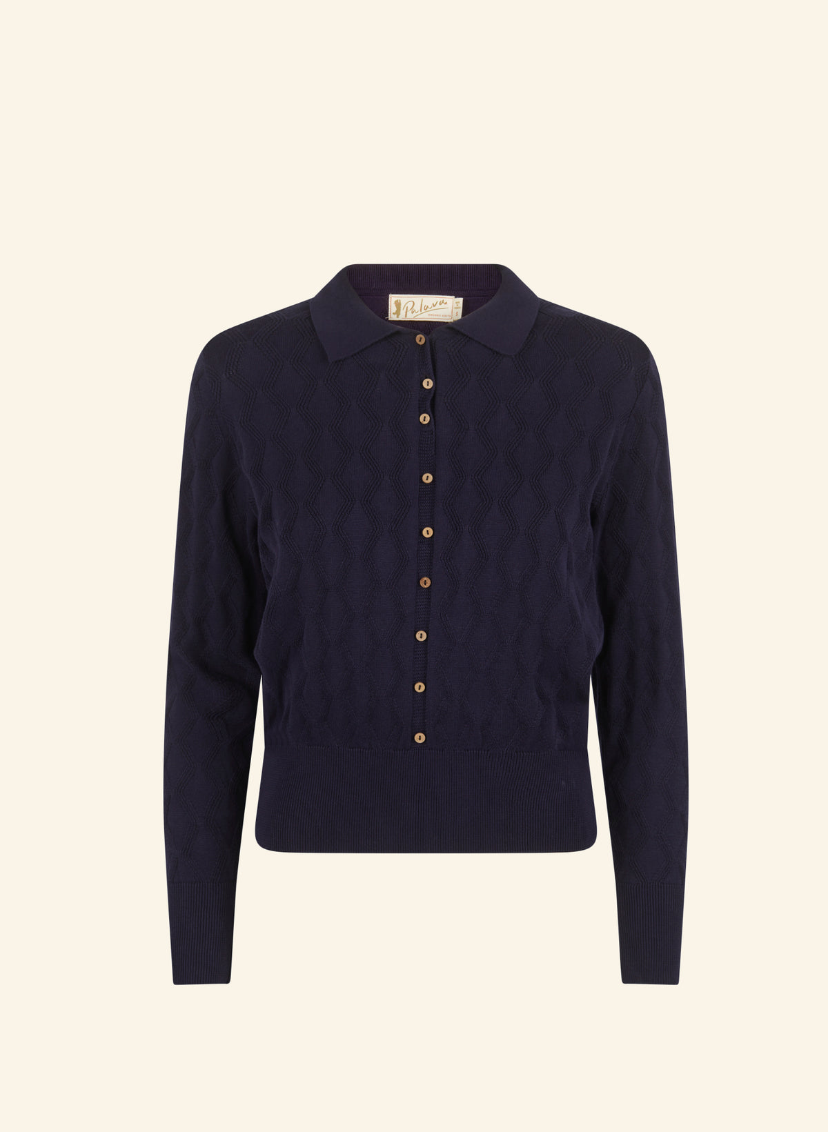Rosie Top - Navy Pointelle