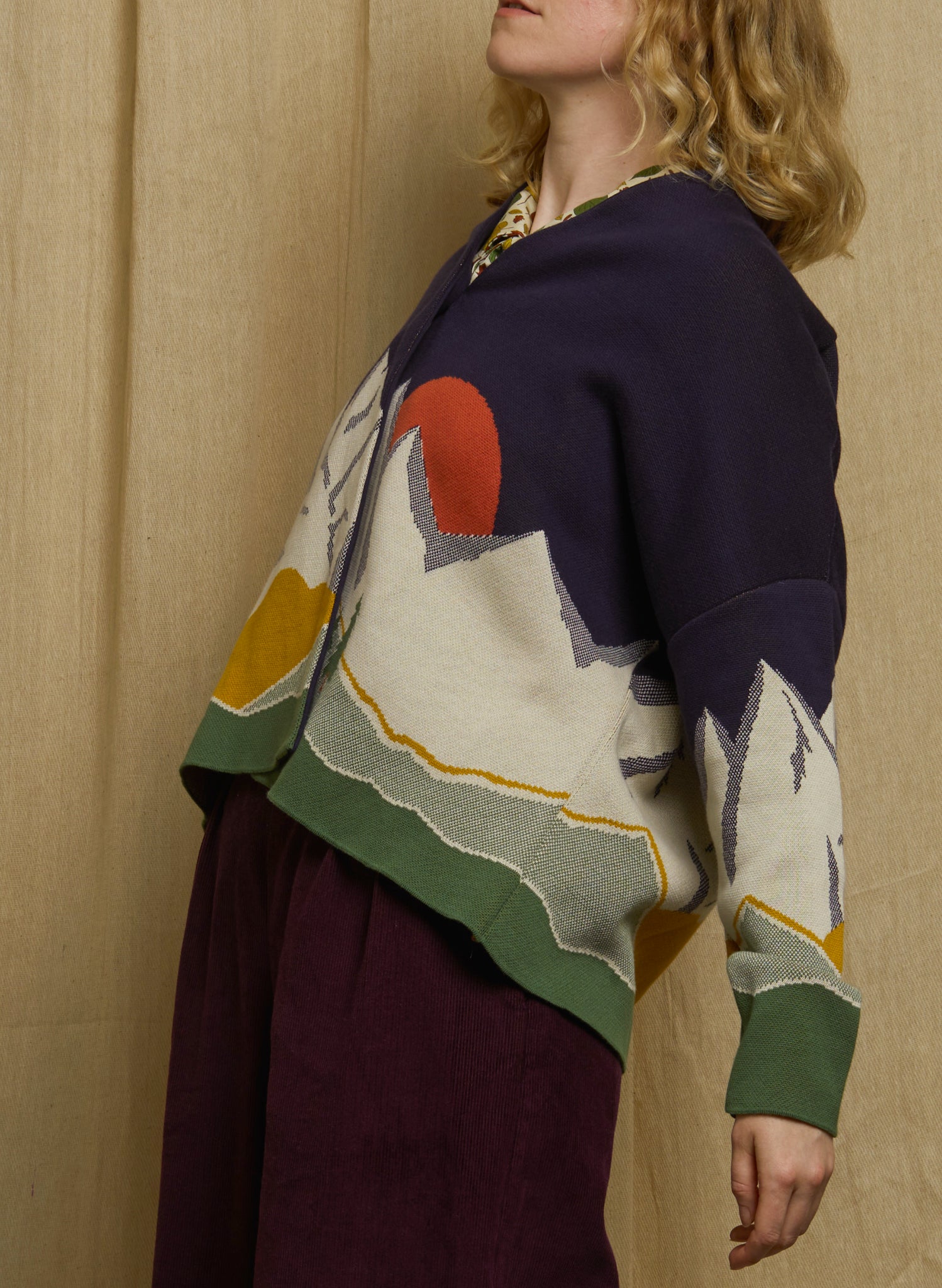 Rosalind - Navy Alpine Kimono