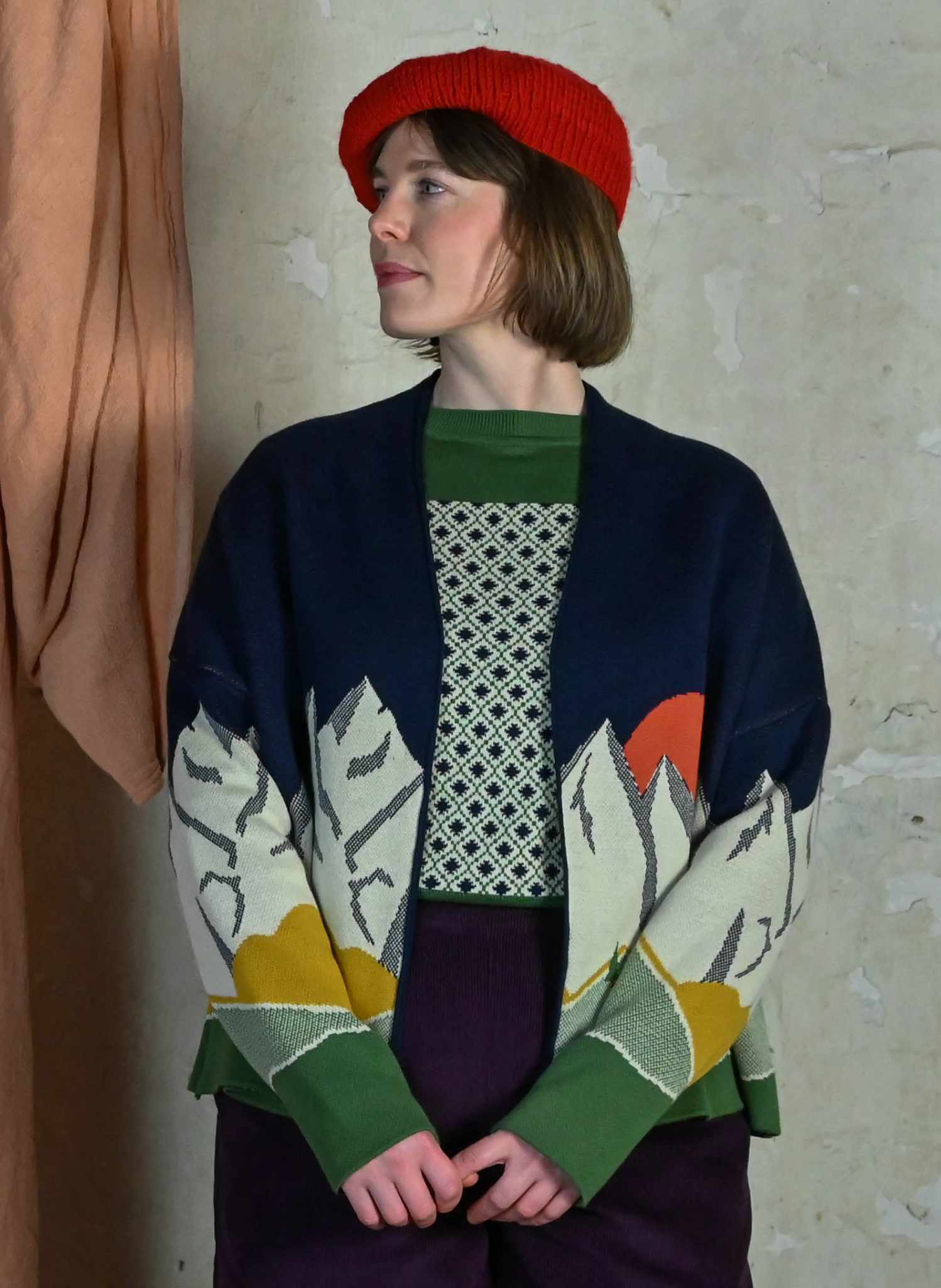 Rosalind - Navy Alpine Kimono