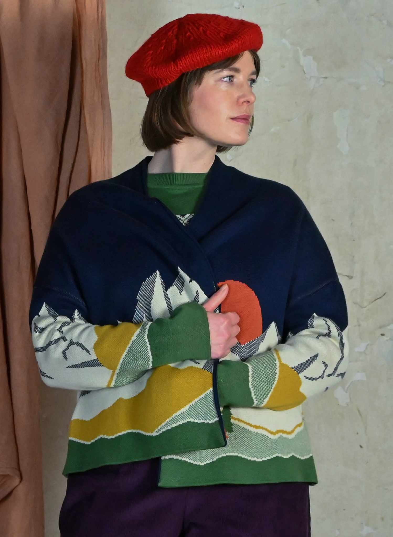Rosalind - Navy Alpine Kimono