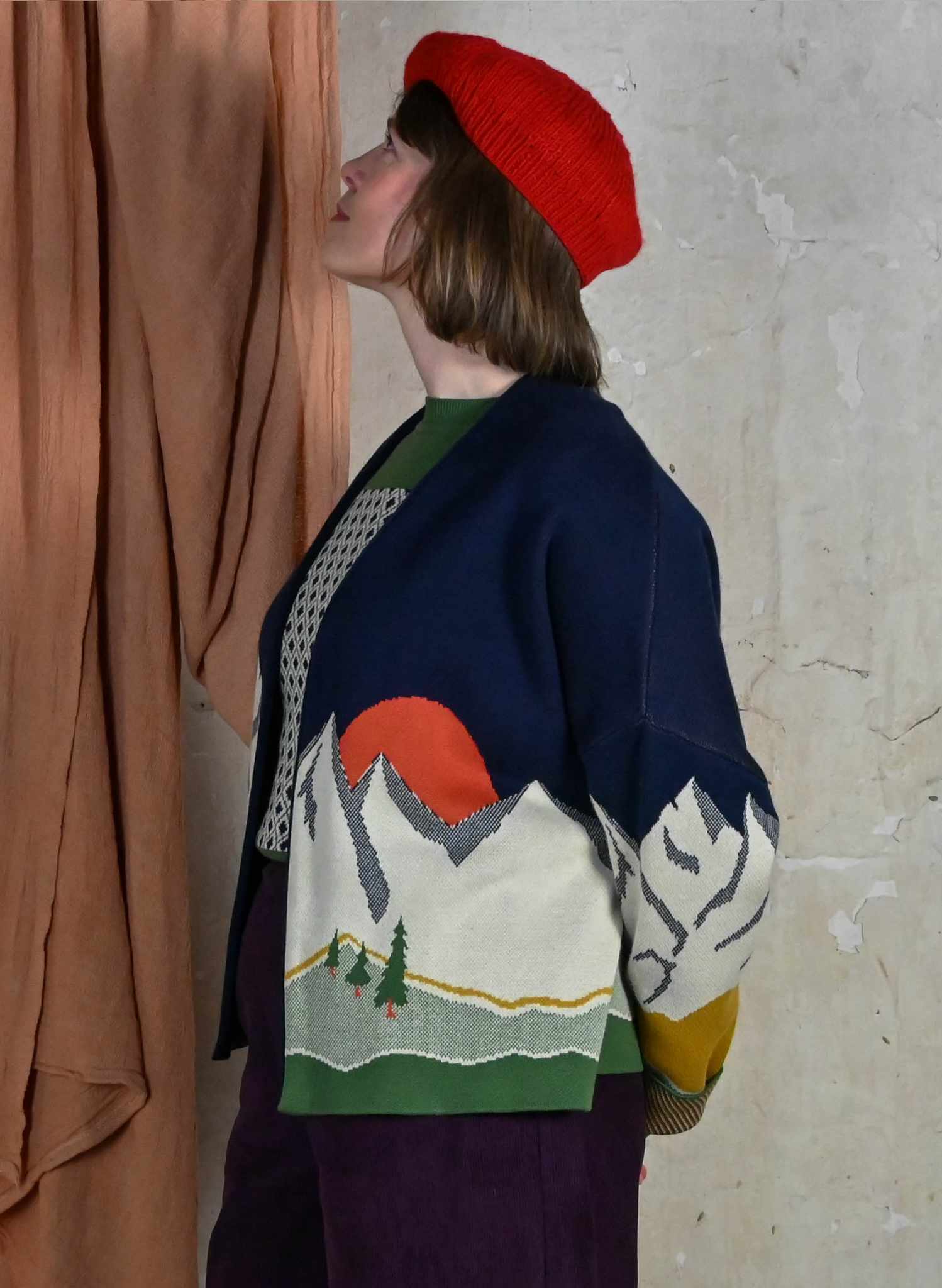 Rosalind - Navy Alpine Kimono