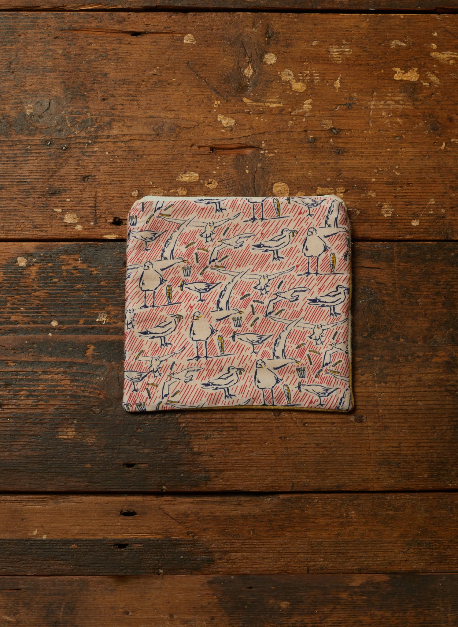 Zip Pouch- Medium - Ivory Chips Away