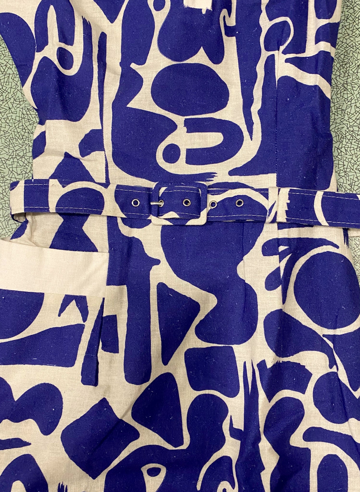 Archive Sale - Size 04 - Cyd - Blue Cave Dress | Cotton - Linen Blend