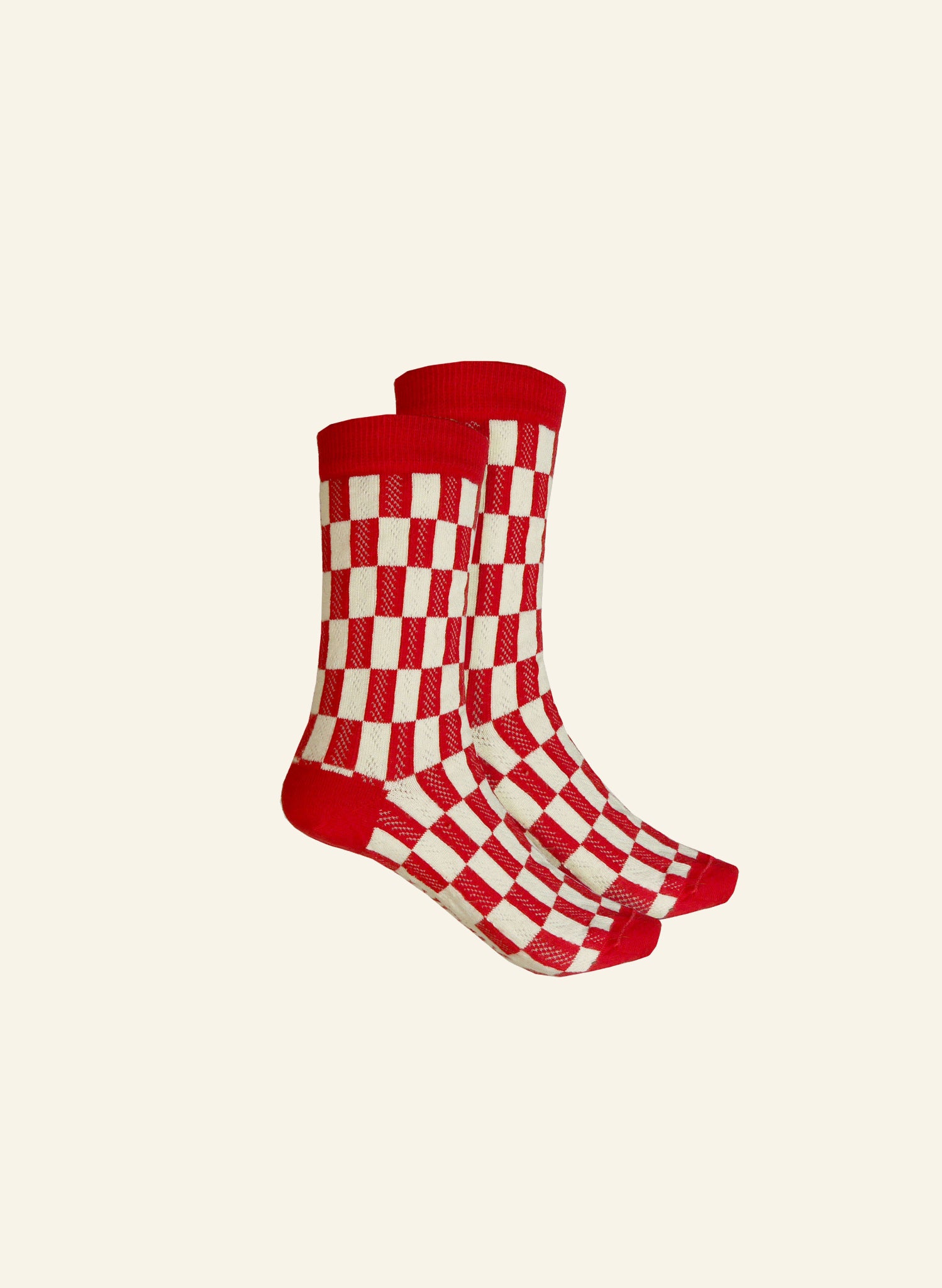 Ankle Socks - Red Check