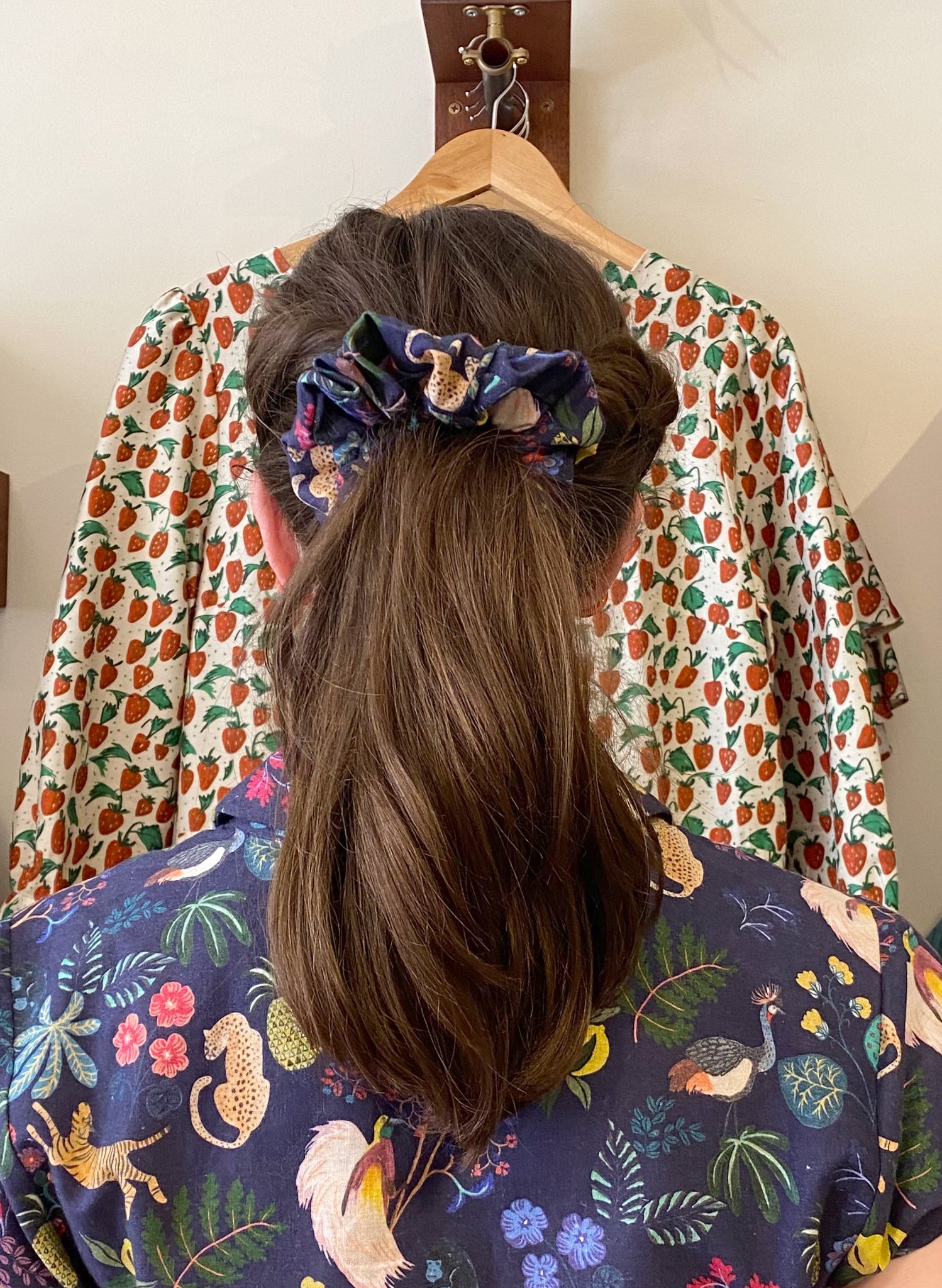 Scrunchies - Navy Paradise