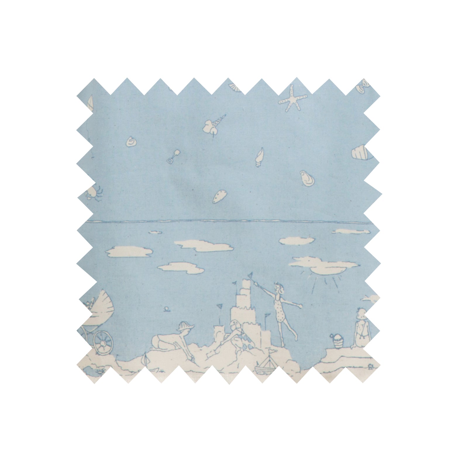 Remnant - 45x156cm - Blue Seaside - Cotton