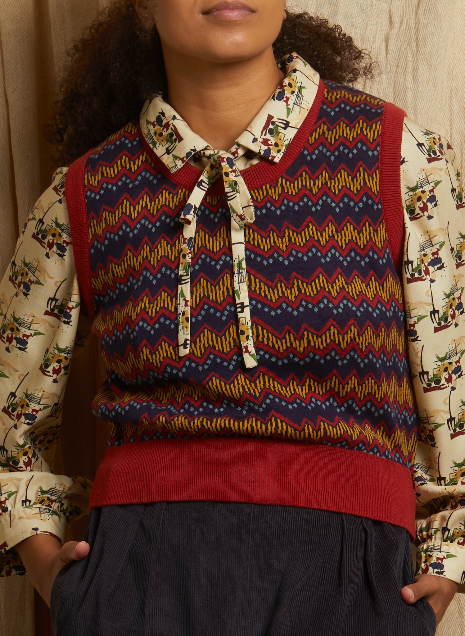 Shirley - Rust Electric Tank Top