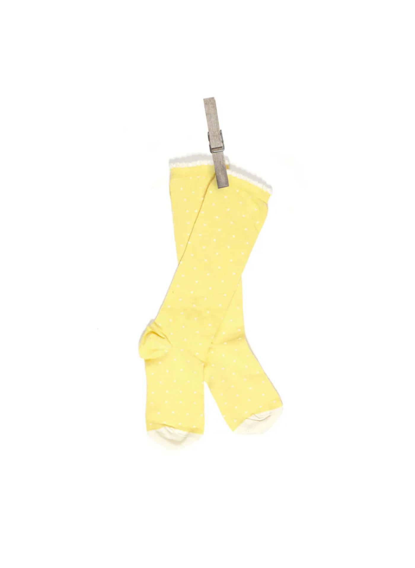 Archive Sale - Children's Socks - Lemon Polka Dot