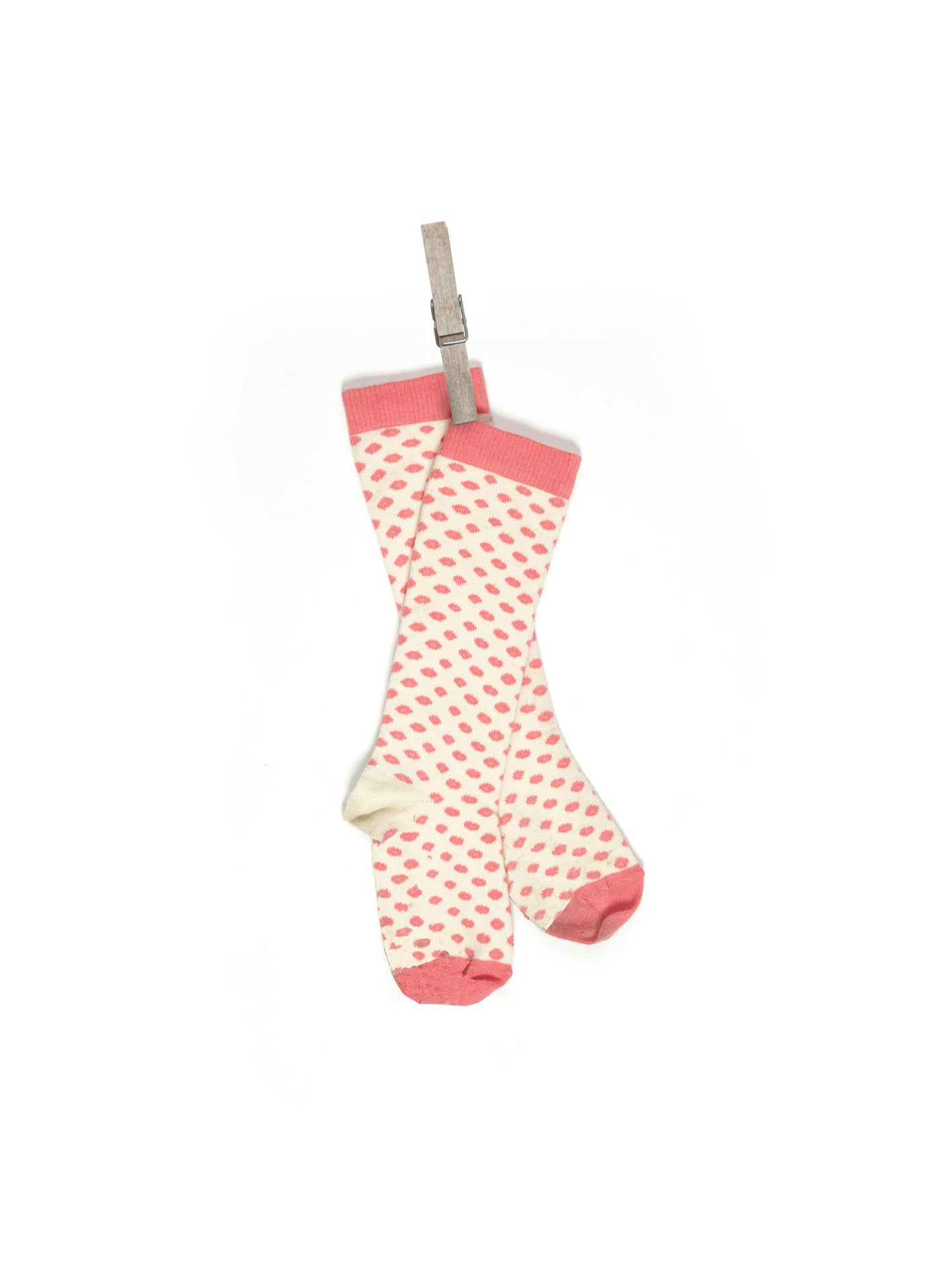 Archive Sale - Children's Socks - Pink Floral Dot