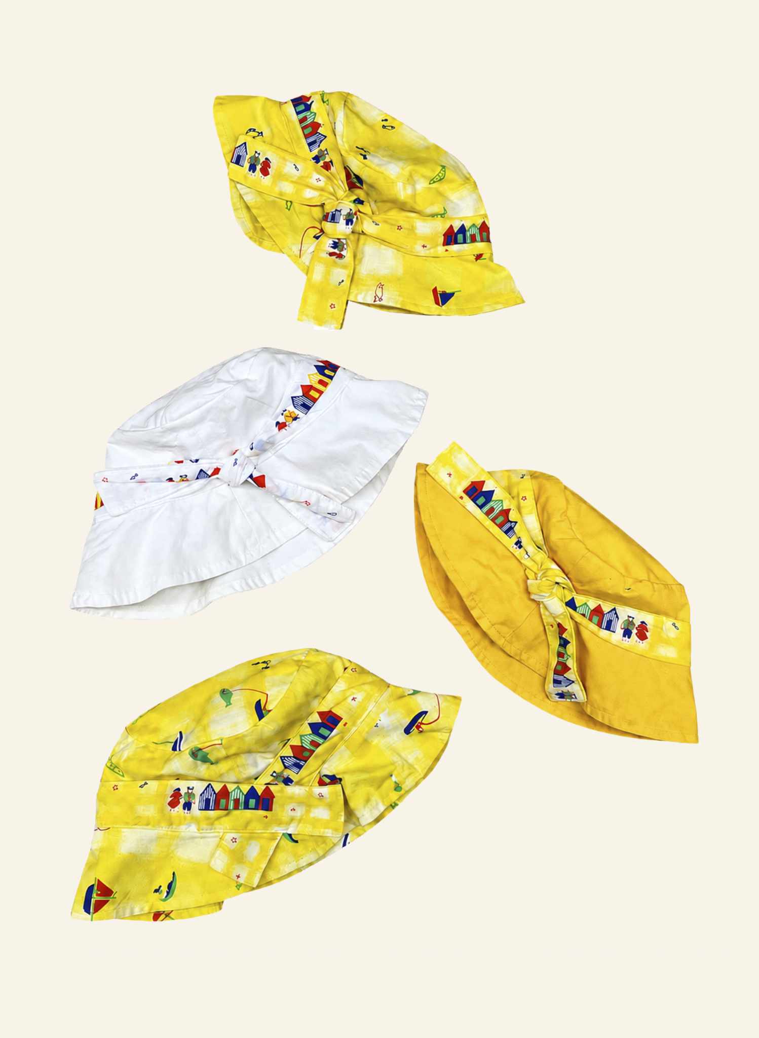 Archive Sale - Vintage Palava Kids - Sun Hat - Seaside Beach Huts