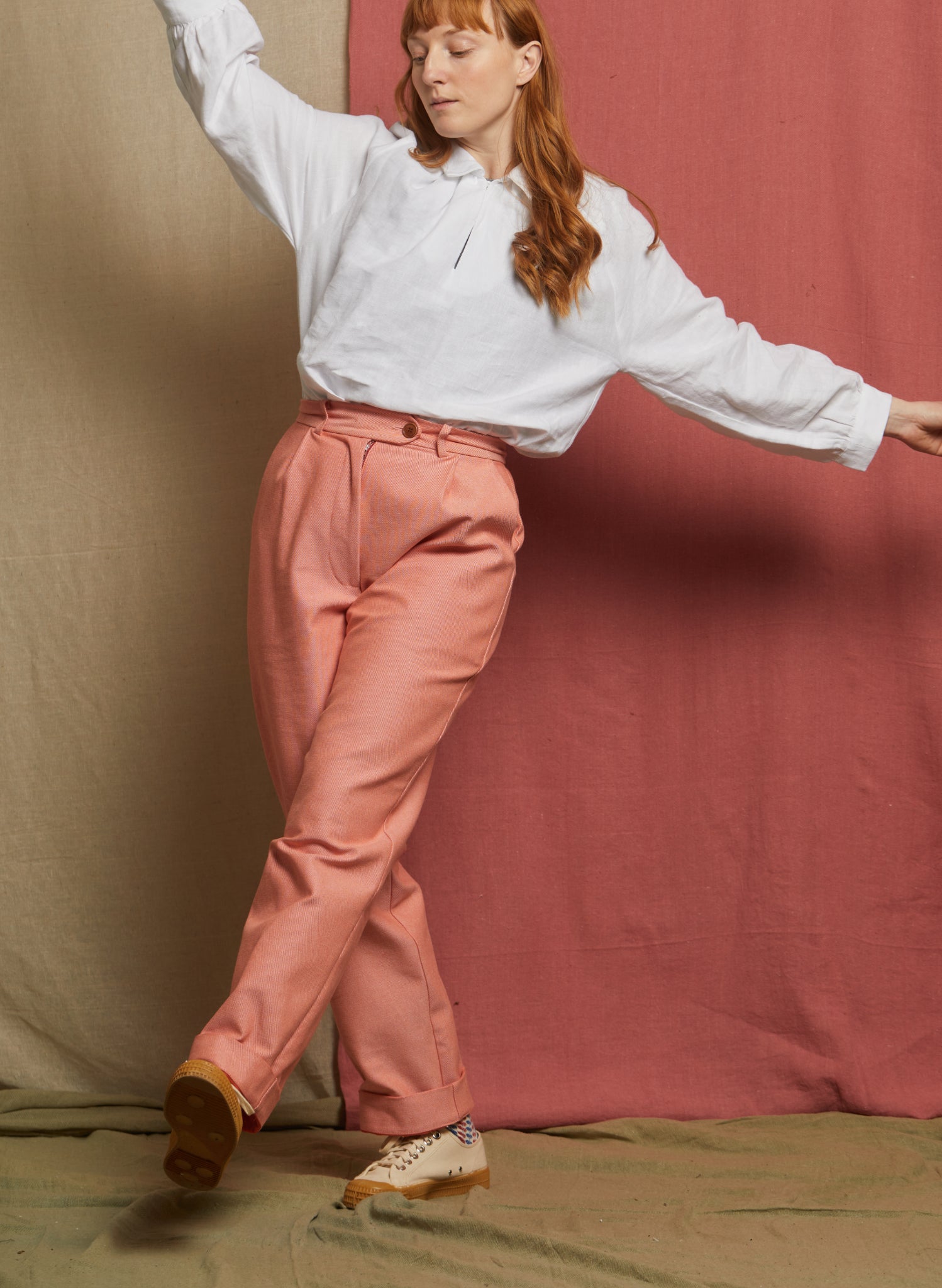 Thelma Trouser - Light Coral